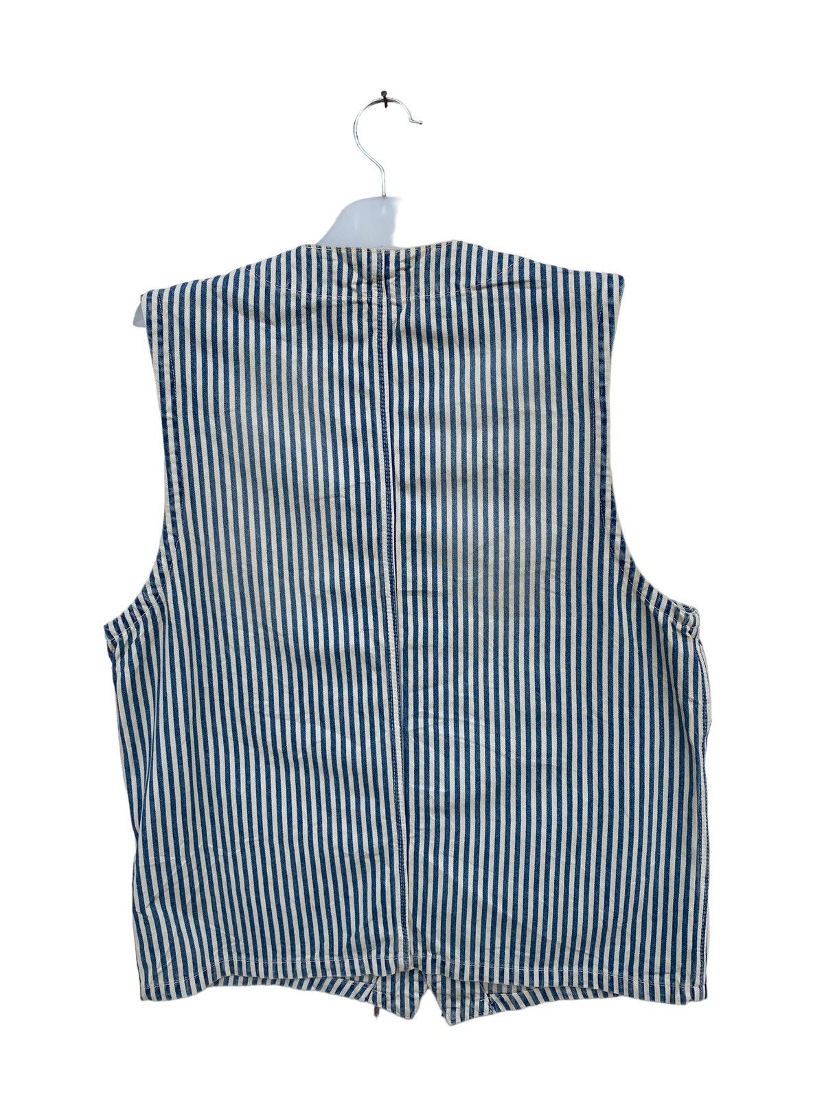 Big John Denim Craft Hickory Stripe Vest Big John Inspired Toyo Ent Size US L / EU 52-54 / 3 - 2 Thumbnail