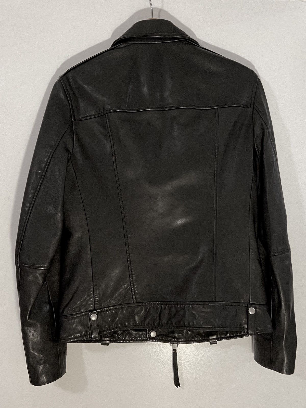 Allsaints Milo Asymmetric Zip Leather Biker Jacket by All Saints Size US S / EU 44-46 / 1 - 4 Thumbnail