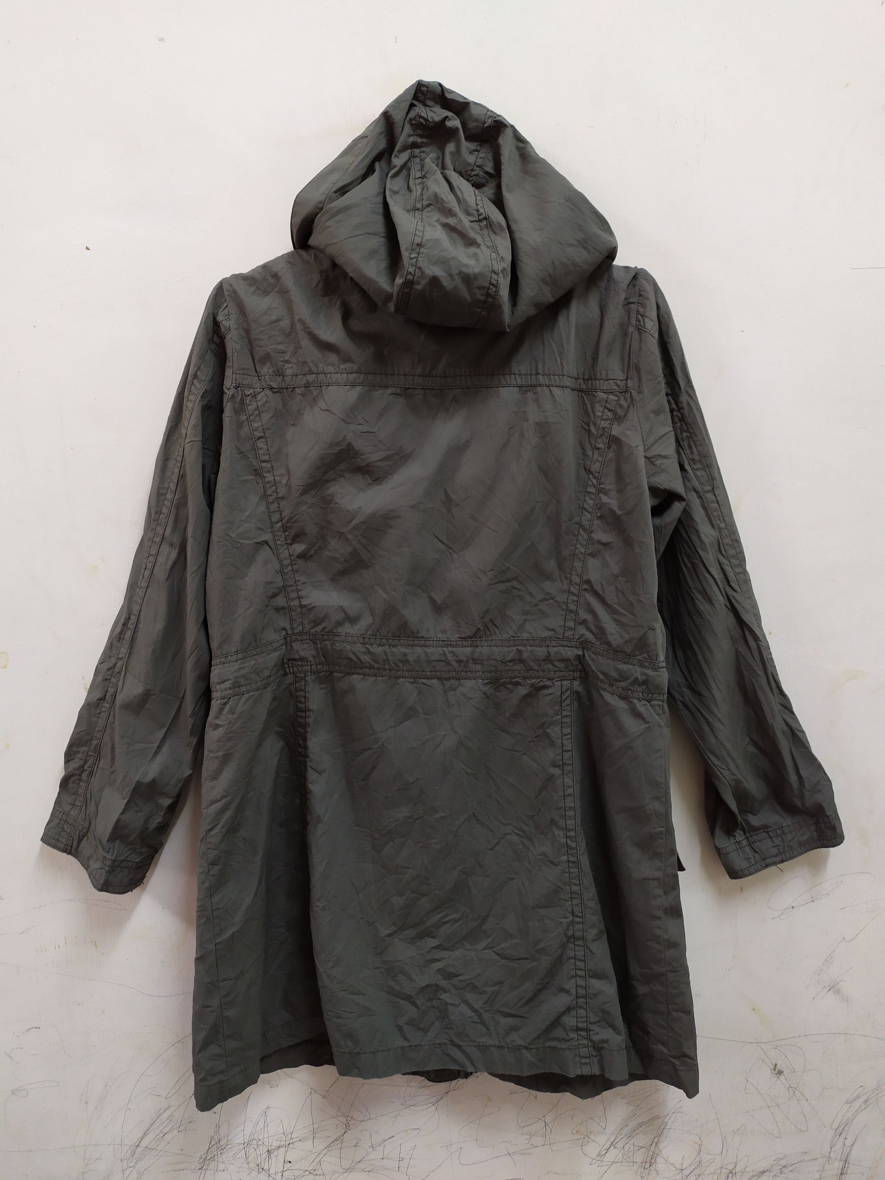 Japanese Brand × Vintage L & Beautiful TRENCH COAT HOODIE Size US M / EU 48-50 / 2 - 2 Thumbnail