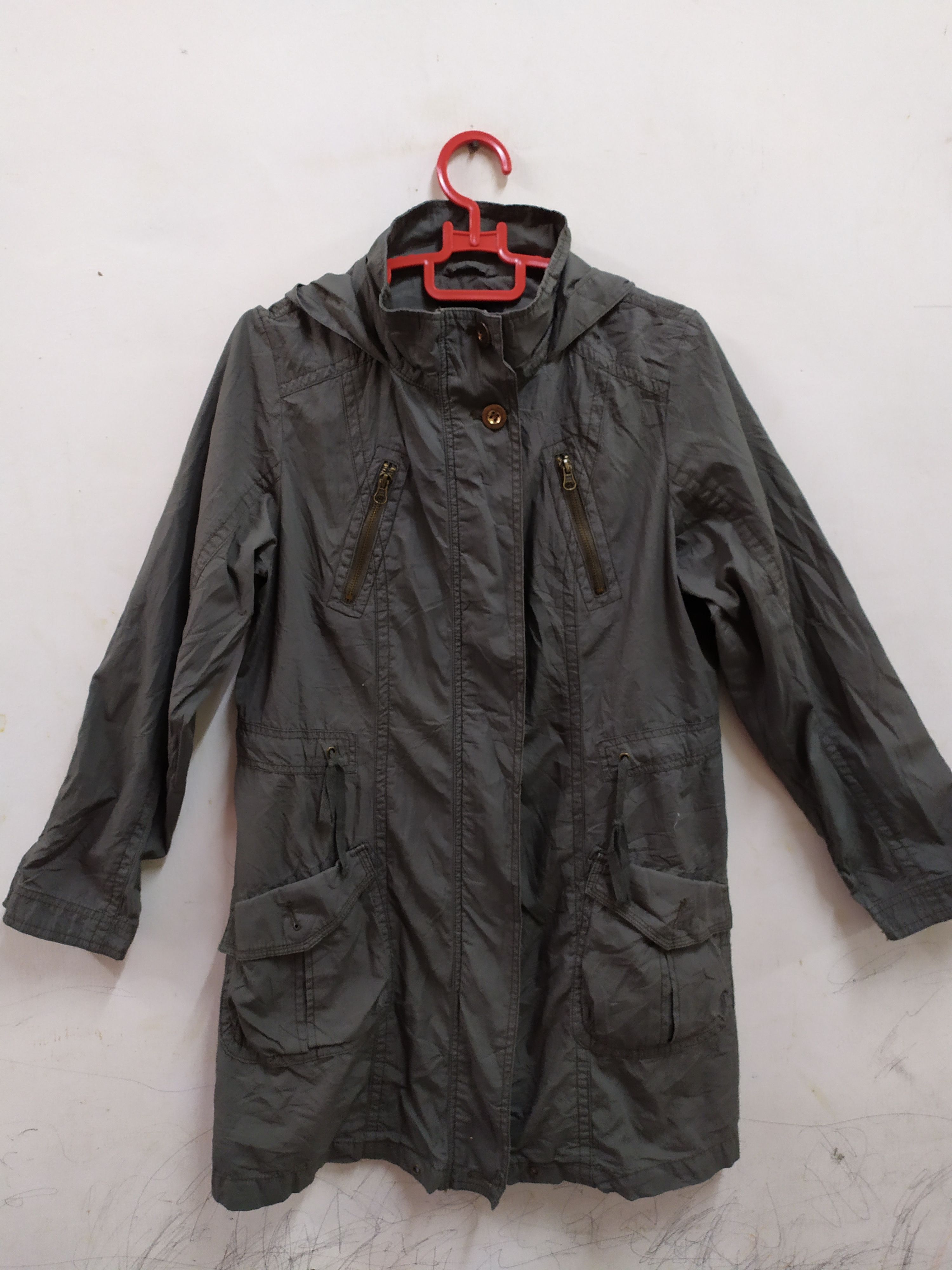 Japanese Brand × Vintage L & Beautiful TRENCH COAT HOODIE Size US M / EU 48-50 / 2 - 3 Thumbnail