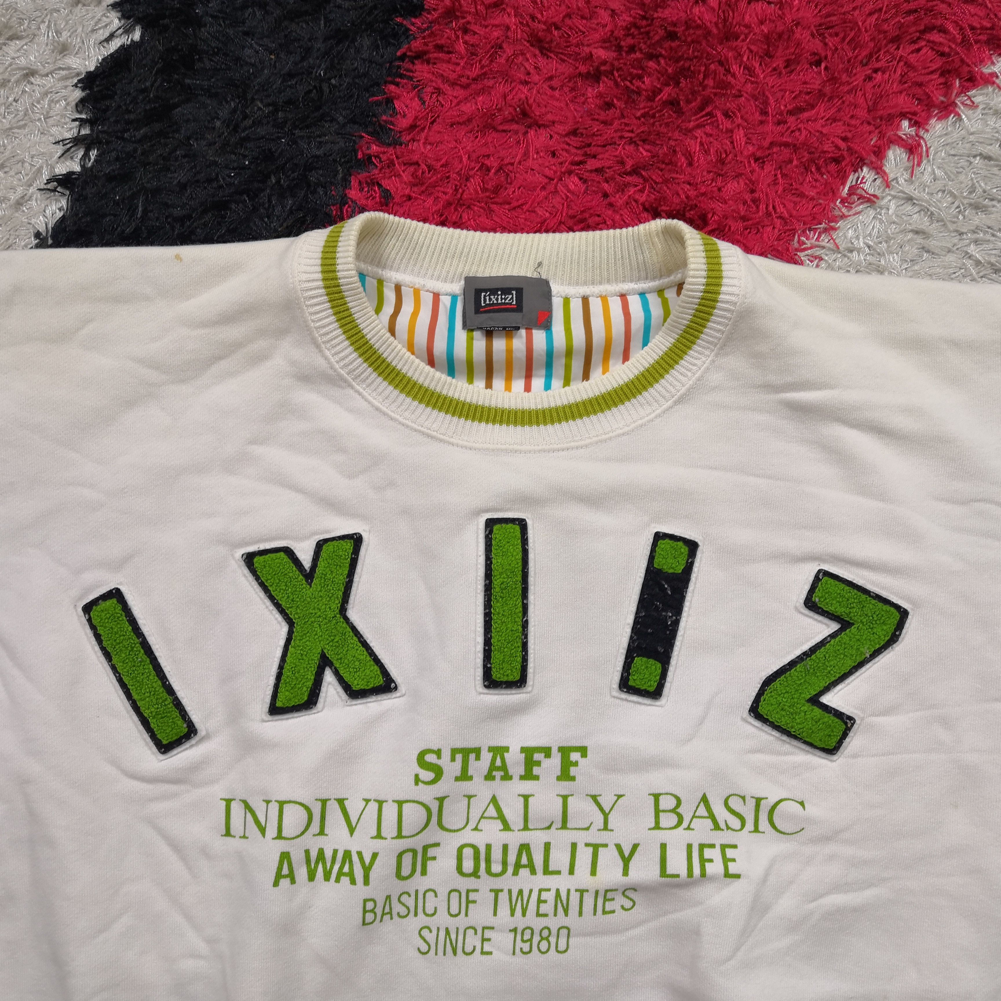 Japanese Brand × Vintage Vintage IXIZ Sweatshirt Carpet Logo Crewneck Sweater Size US M / EU 48-50 / 2 - 4 Thumbnail