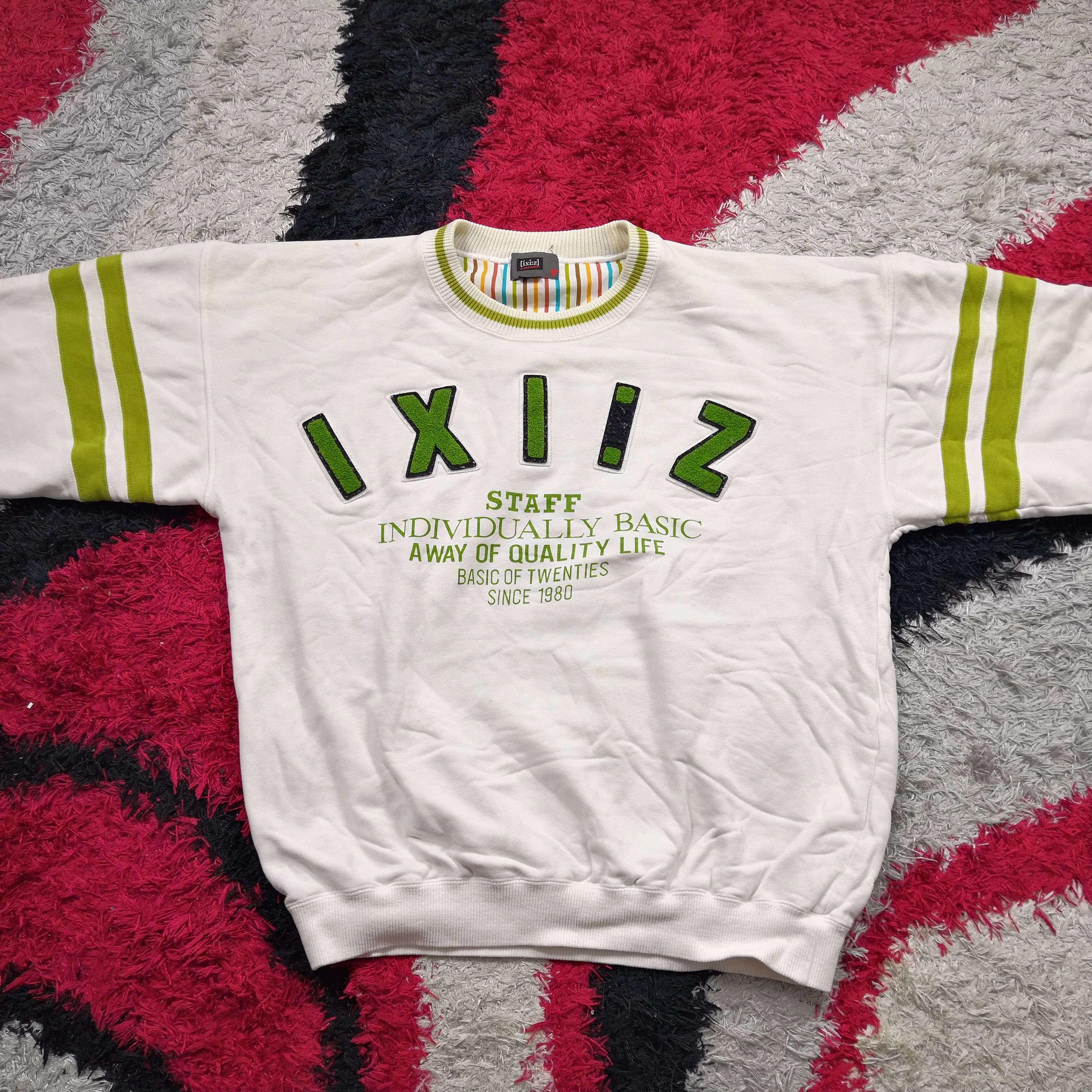 Japanese Brand × Vintage Vintage IXIZ Sweatshirt Carpet Logo Crewneck Sweater Size US M / EU 48-50 / 2 - 3 Thumbnail