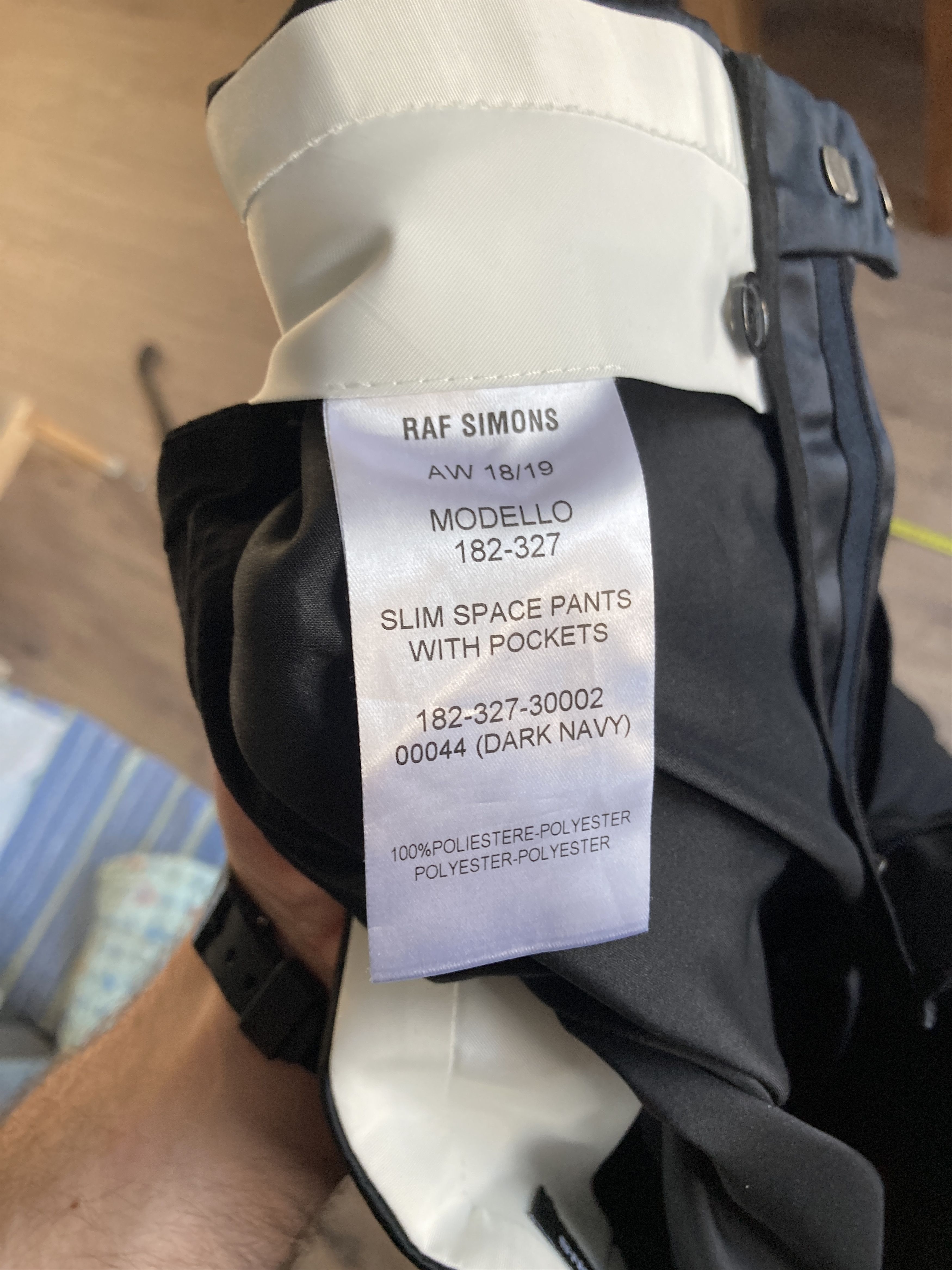 Raf Simons AW18 RUNWAY SLIM SPACE PANTS Size US 34 / EU 50 - 10 Thumbnail