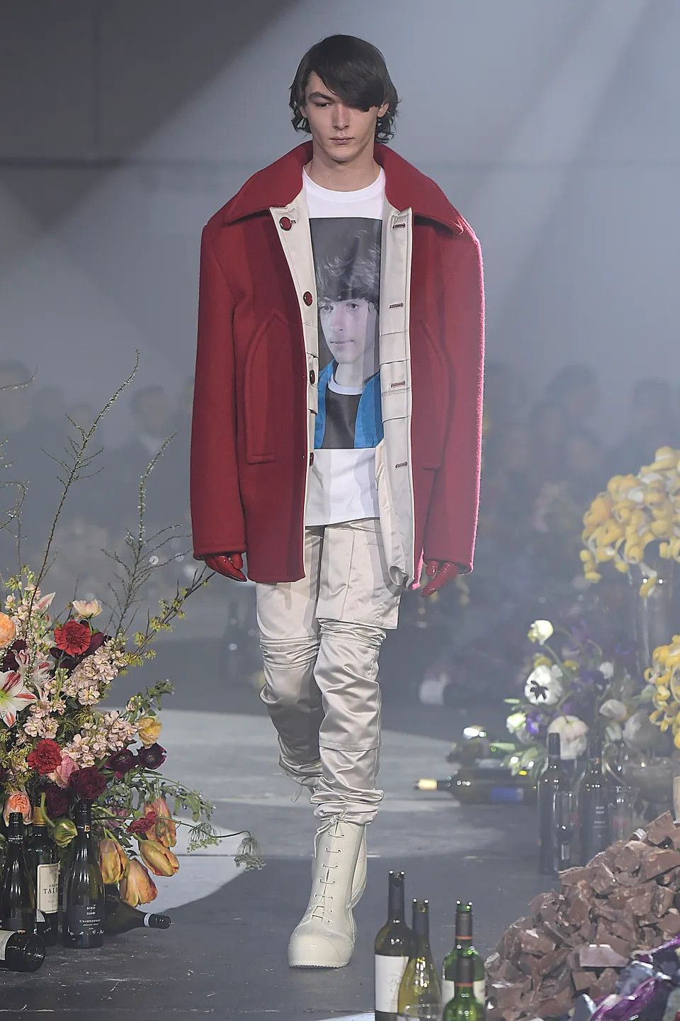Raf Simons AW18 RUNWAY SLIM SPACE PANTS Size US 34 / EU 50 - 2 Thumbnail