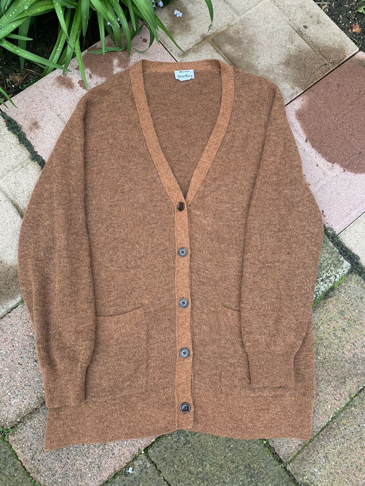 image of Grail Acne Studios Mohair Cardigan Sweater, Men's (Size Large)