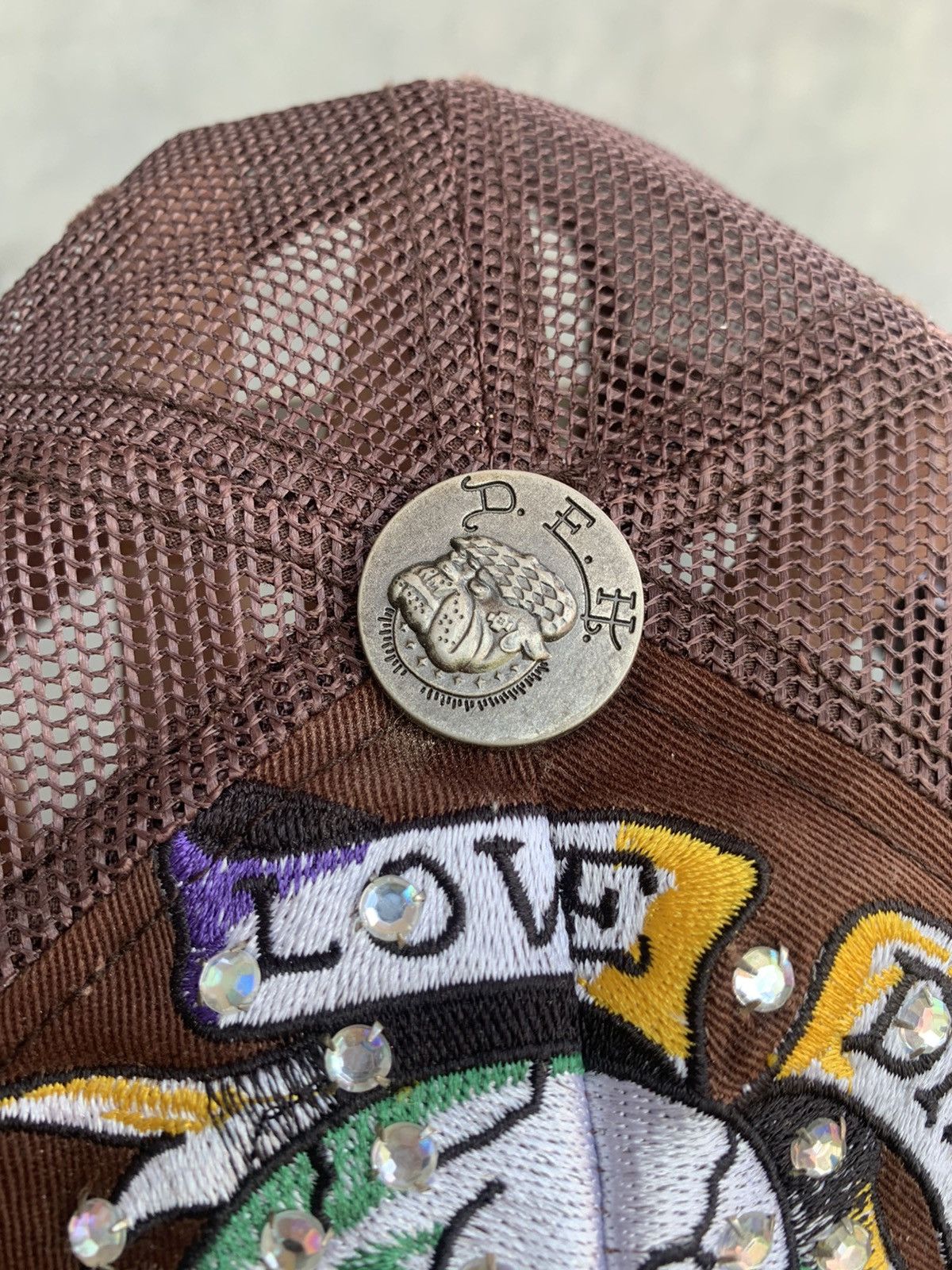 Christian Audigier Ed Hardy by Christian Audigier Love Dies Hard Trucker hats Size ONE SIZE - 4 Thumbnail