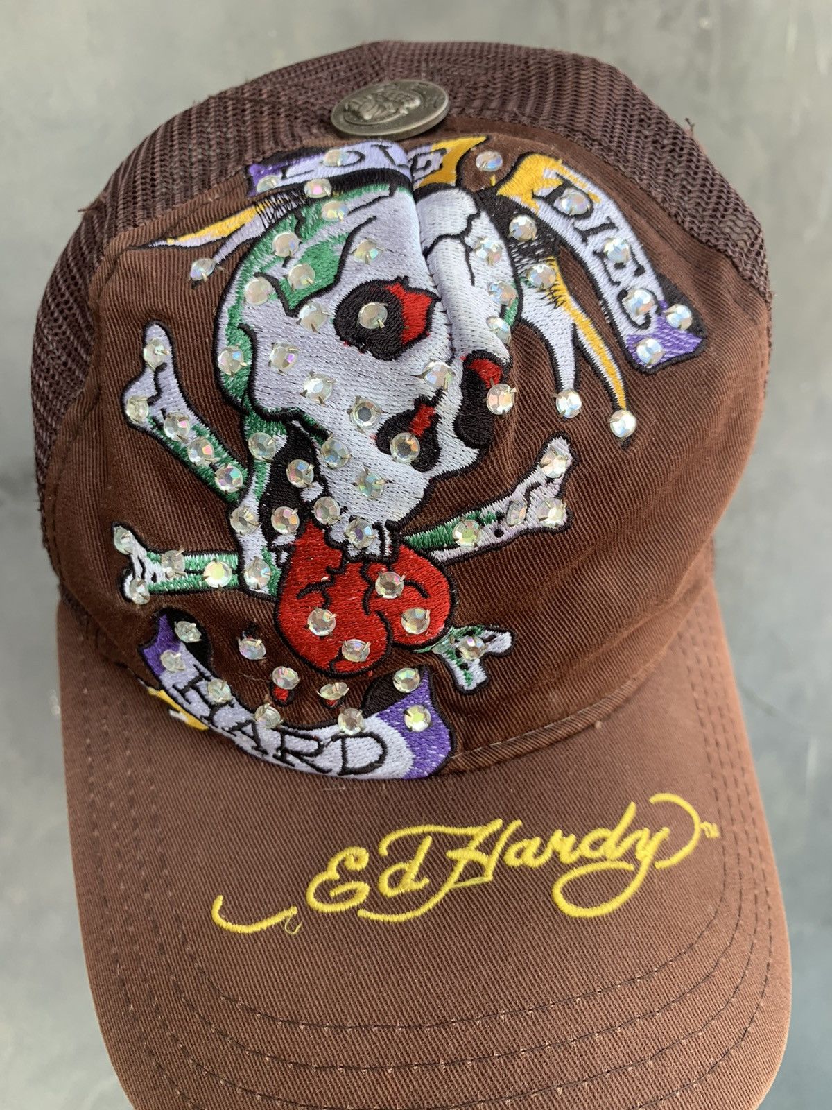 Christian Audigier Ed Hardy by Christian Audigier Love Dies Hard Trucker hats Size ONE SIZE - 2 Thumbnail