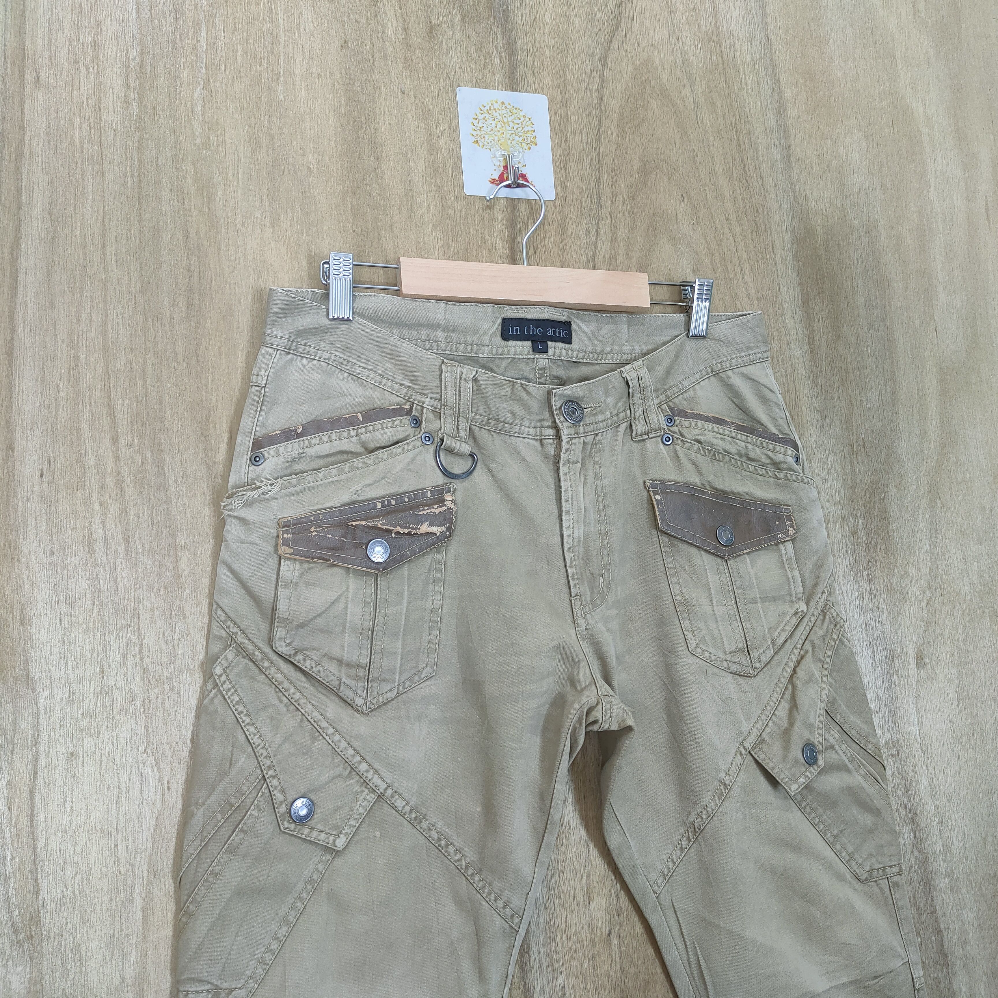 In The Attic VINTAGE IN THE ATTIC BROWN CARGO PANTS Size US 32 / EU 48 - 2 Thumbnail