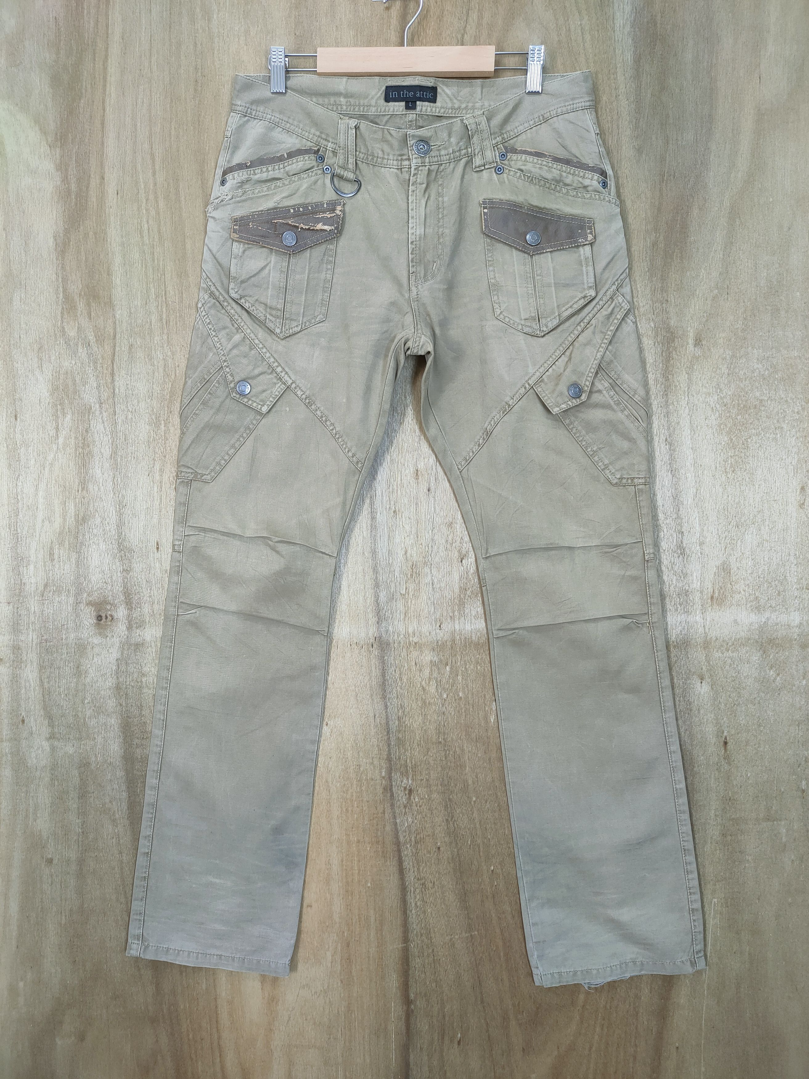 In The Attic VINTAGE IN THE ATTIC BROWN CARGO PANTS Size US 32 / EU 48 - 1 Thumbnail