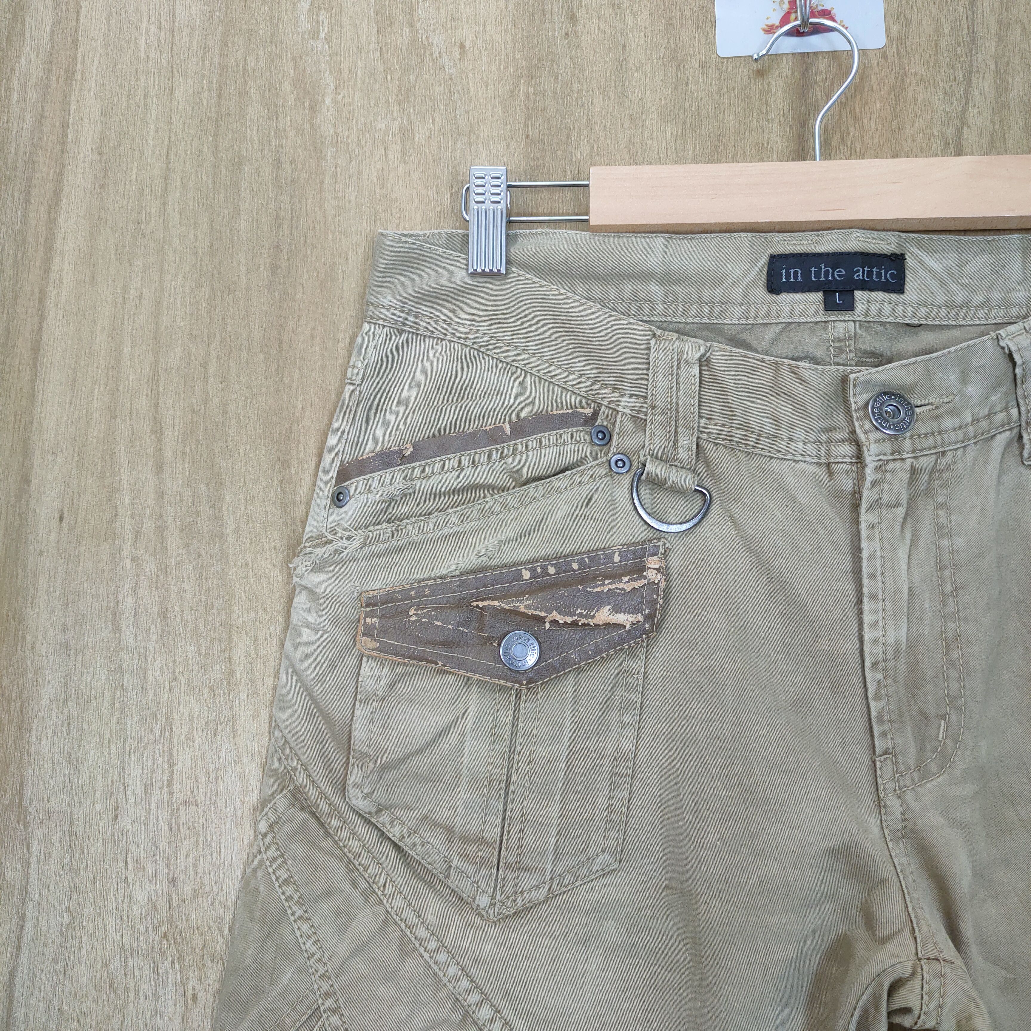 In The Attic VINTAGE IN THE ATTIC BROWN CARGO PANTS Size US 32 / EU 48 - 5 Thumbnail