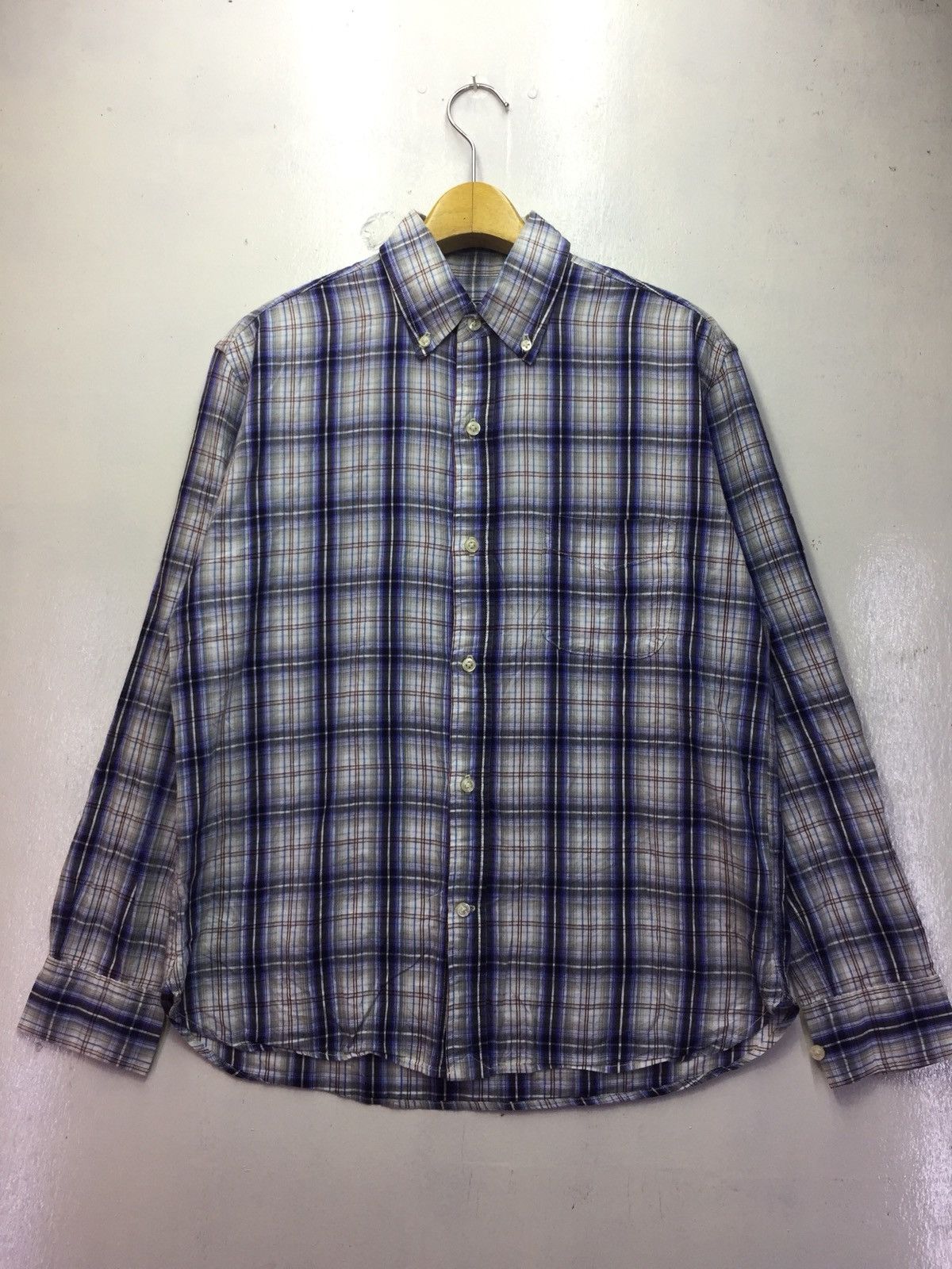 Sugar Cane Vintage Sugar Cane Check Shirt Size US XL / EU 56 / 4 - 1 Thumbnail