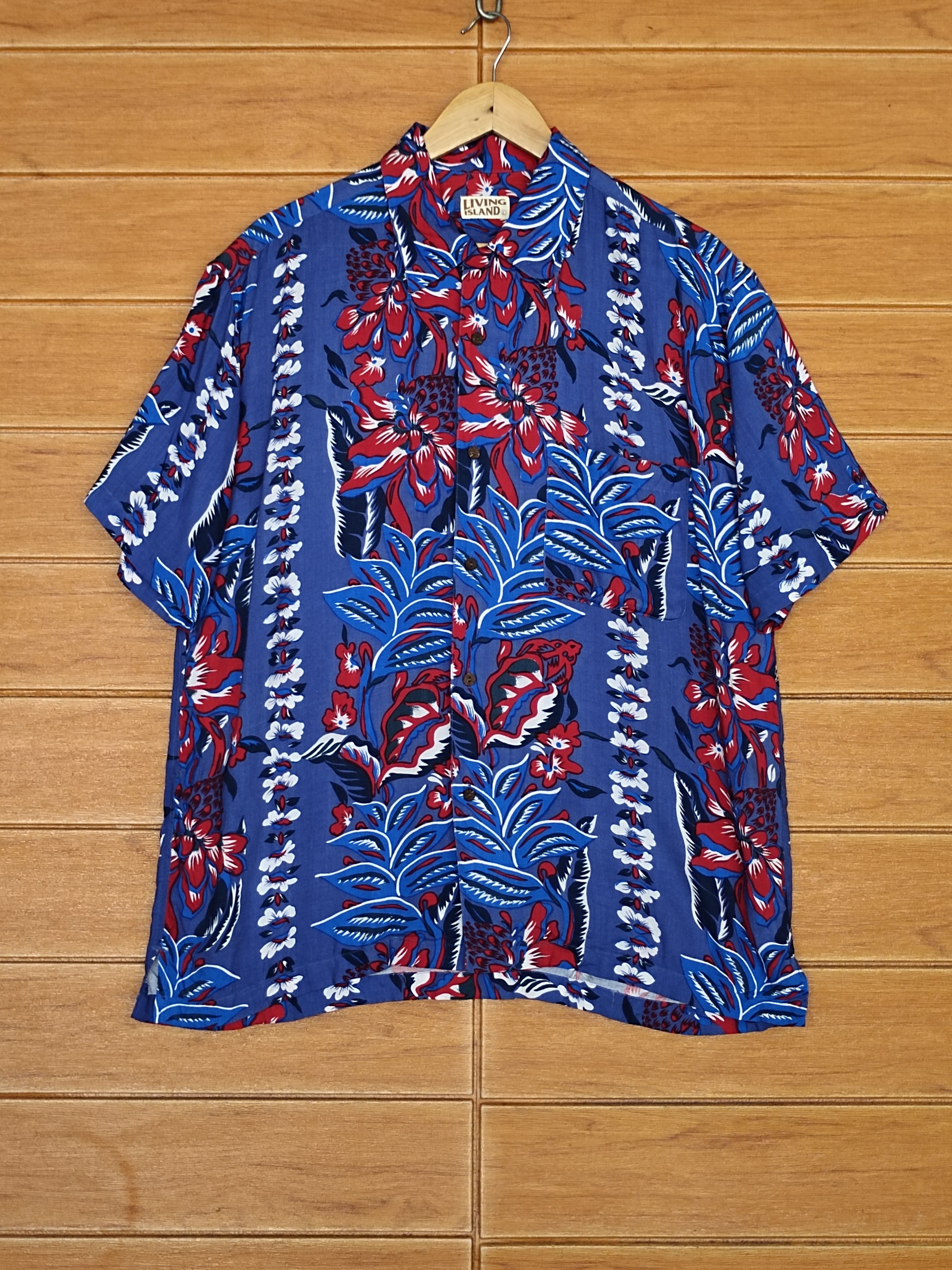 Sun Surf Vintage Japanese Hawaiian Living Island Panel Print Rayon Size US L / EU 52-54 / 3 - 2 Thumbnail