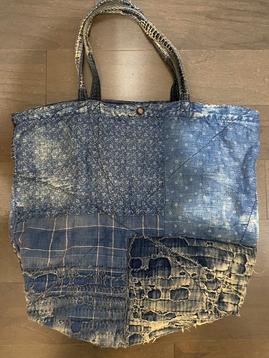 Kapital Kapital Kountry Boro Patchwork Large Tote Bag | Grailed