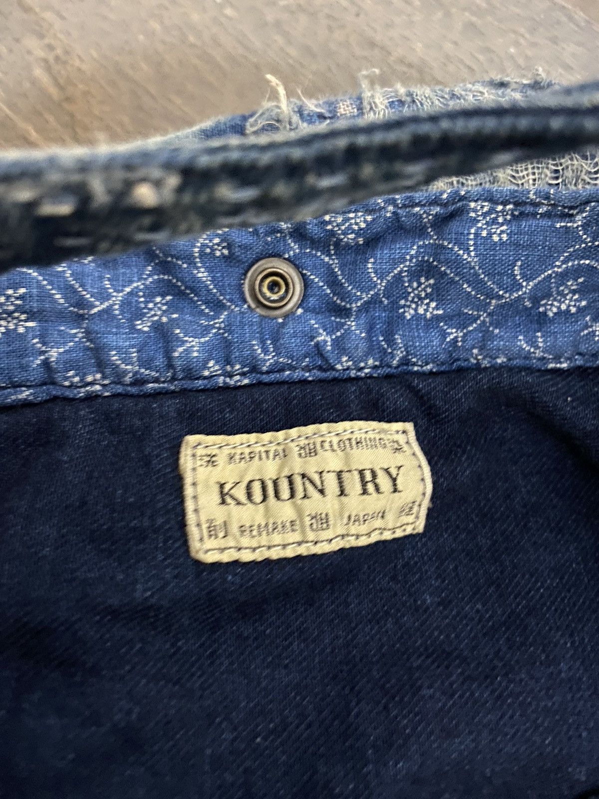 Kapital × Kapital Kountry Kapital Kountry Boro Patchwork Large Tote Bag Size ONE SIZE - 3 Thumbnail
