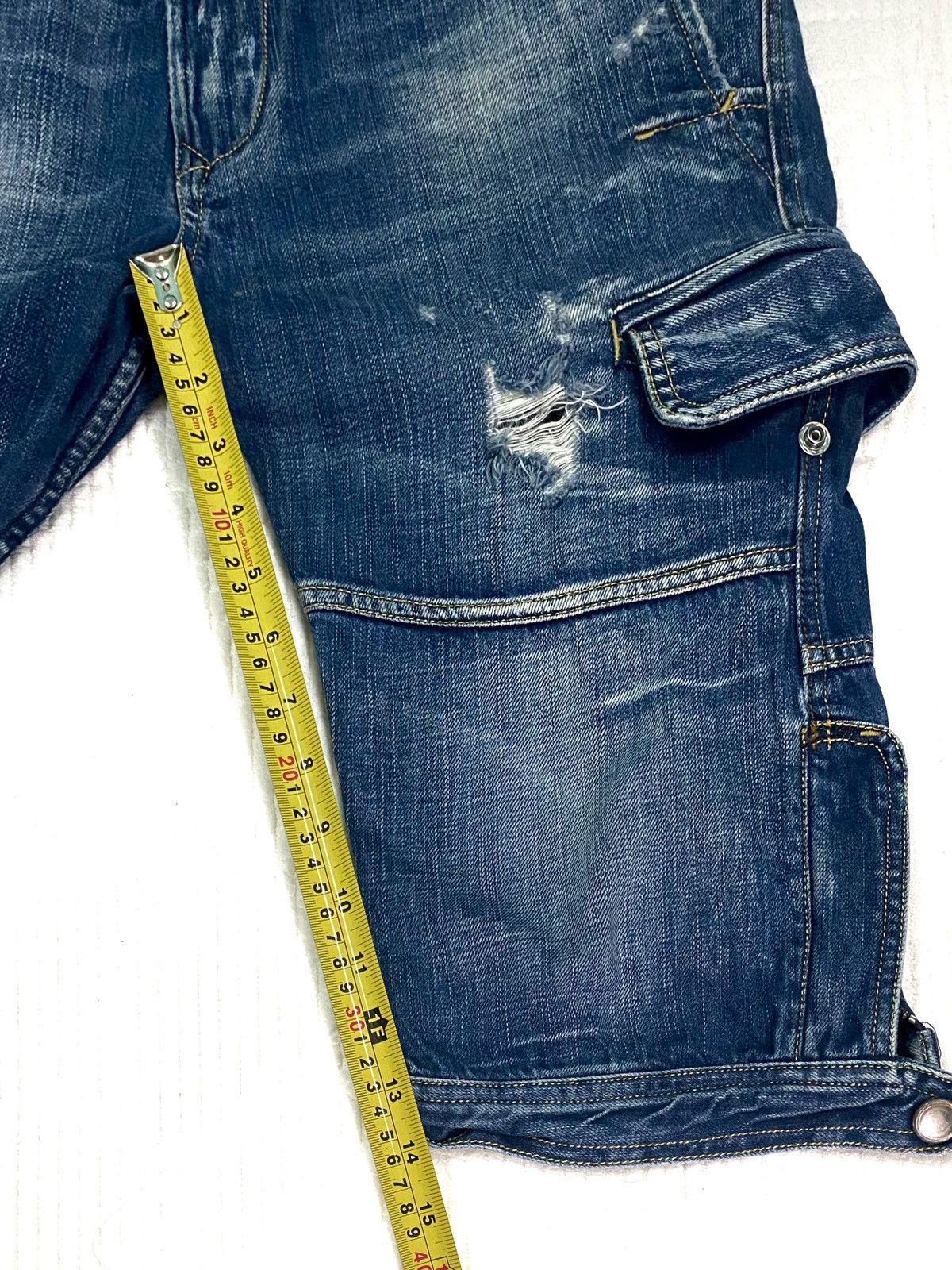 Diesel DISTRESSED DENIM SHORT MULTI POCKET by DIESEL Size US 30 / EU 46 - 22 Thumbnail