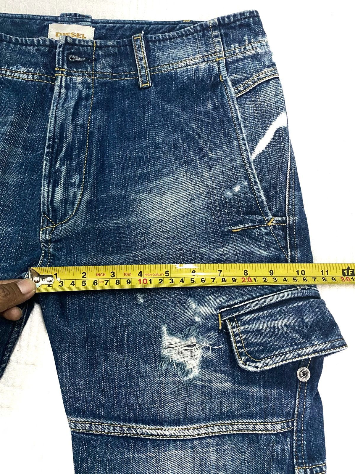 Diesel DISTRESSED DENIM SHORT MULTI POCKET by DIESEL Size US 30 / EU 46 - 21 Thumbnail