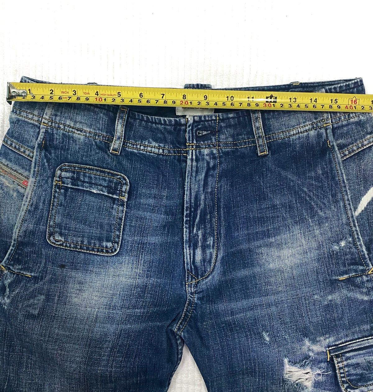 Diesel DISTRESSED DENIM SHORT MULTI POCKET by DIESEL Size US 30 / EU 46 - 20 Thumbnail