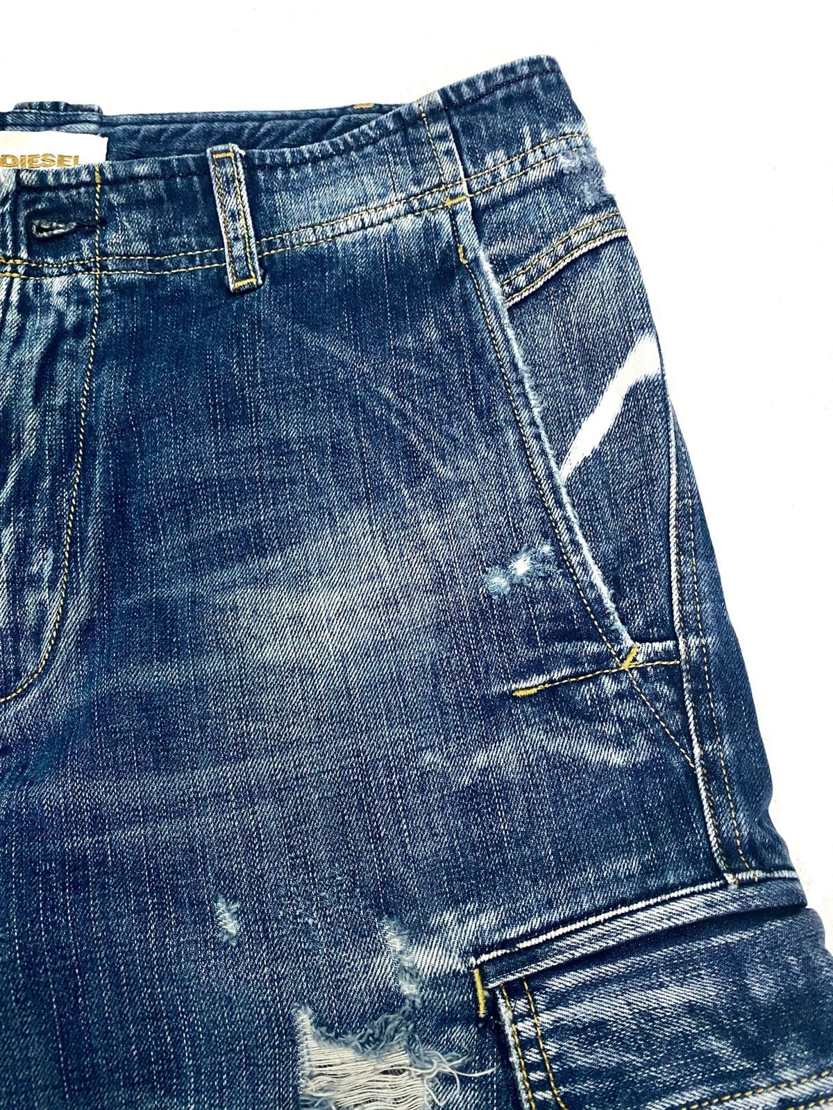 Diesel DISTRESSED DENIM SHORT MULTI POCKET by DIESEL Size US 30 / EU 46 - 6 Thumbnail