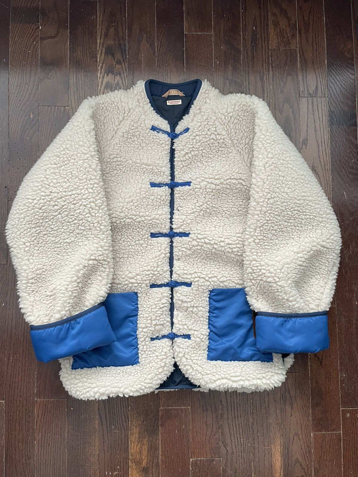 Kapital × Kapital Kountry Kapital Boa Makanai Kimono Fleece Jacket Cream Size US L / EU 52-54 / 3 - 1 Thumbnail