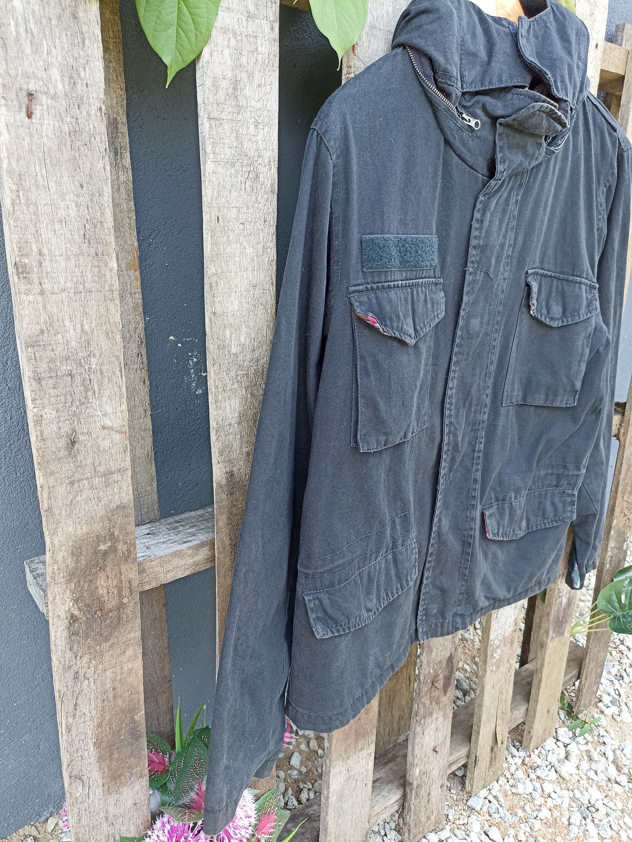 Japanese Brand × Vintage Vintage Real Crush Utility Military Hooded Jacket Size US S / EU 44-46 / 1 - 6 Thumbnail