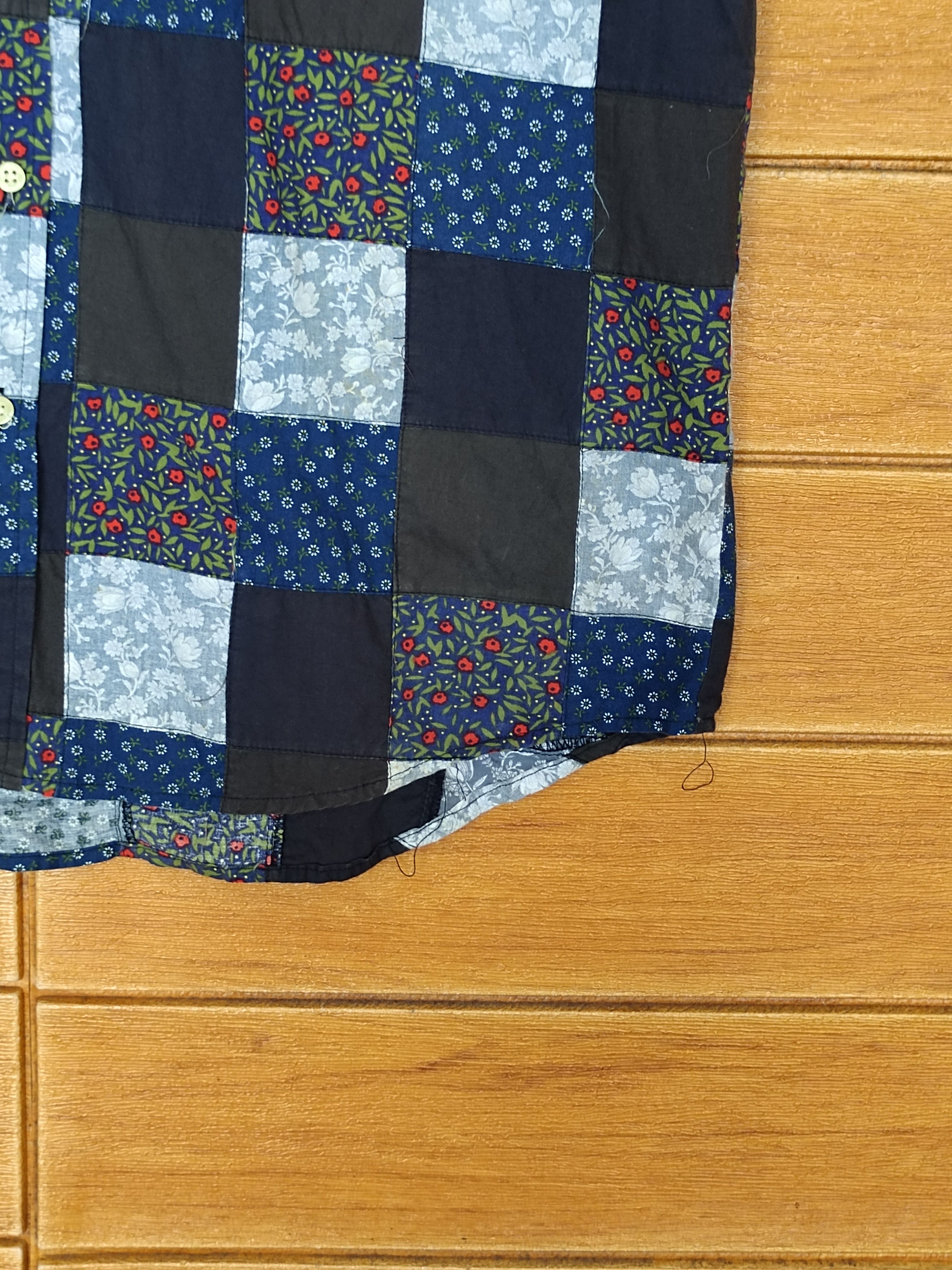 Sun Surf Vintage Japanese R Patchwork Indigo Button Down Shirt Size US L / EU 52-54 / 3 - 5 Thumbnail