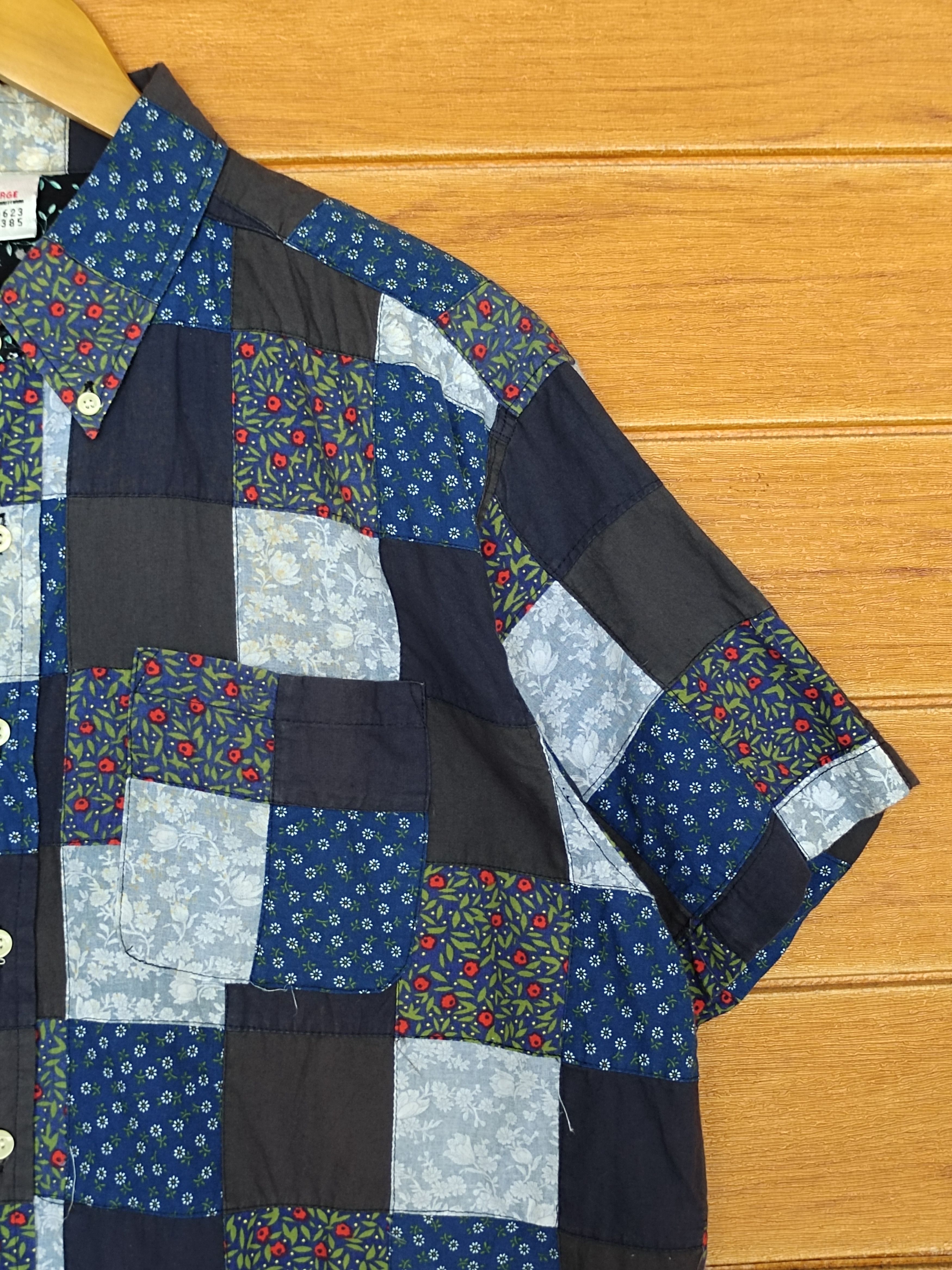 Sun Surf Vintage Japanese R Patchwork Indigo Button Down Shirt Size US L / EU 52-54 / 3 - 3 Thumbnail