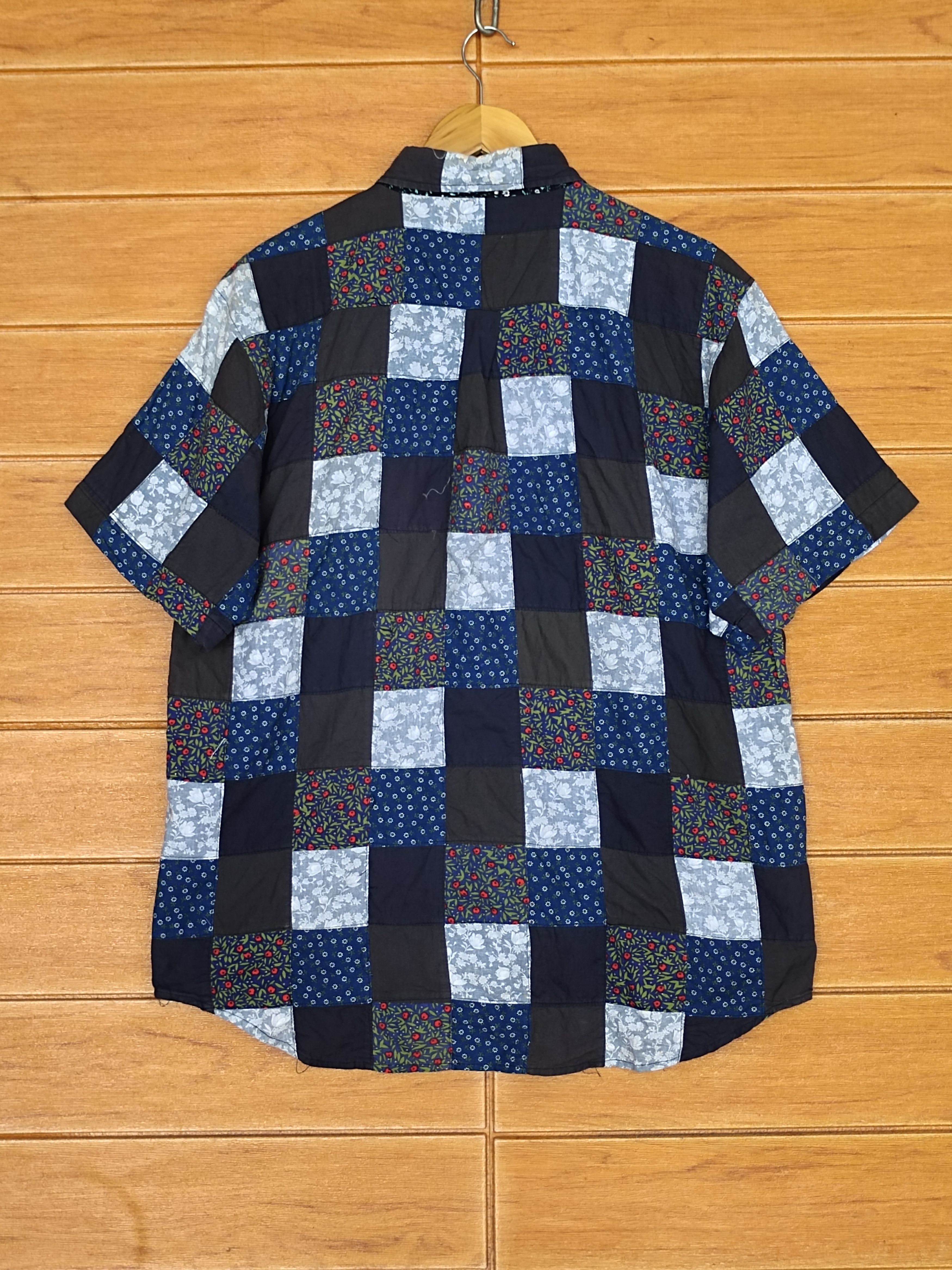 Sun Surf Vintage Japanese R Patchwork Indigo Button Down Shirt Size US L / EU 52-54 / 3 - 7 Thumbnail