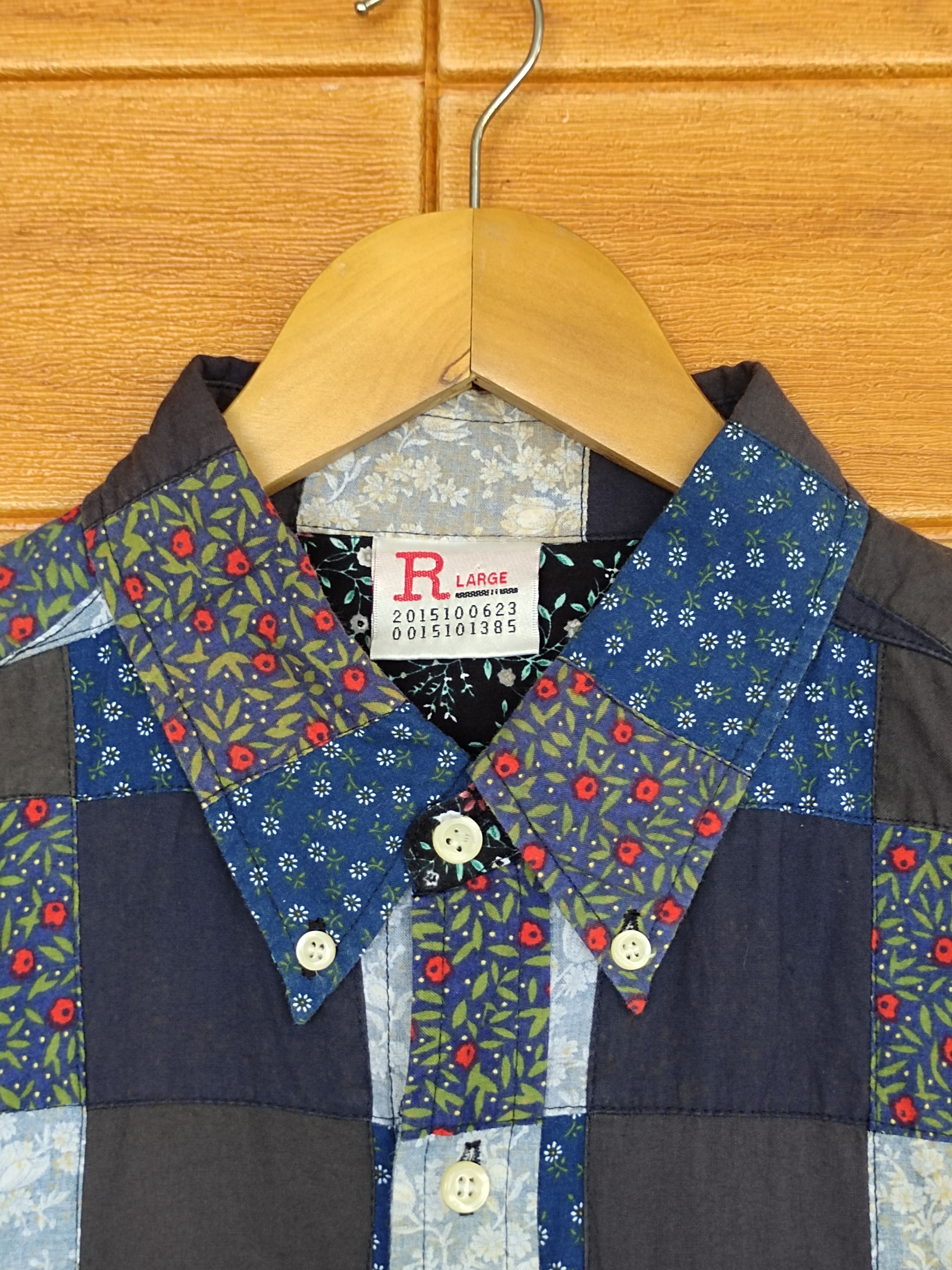 Sun Surf Vintage Japanese R Patchwork Indigo Button Down Shirt Size US L / EU 52-54 / 3 - 2 Thumbnail