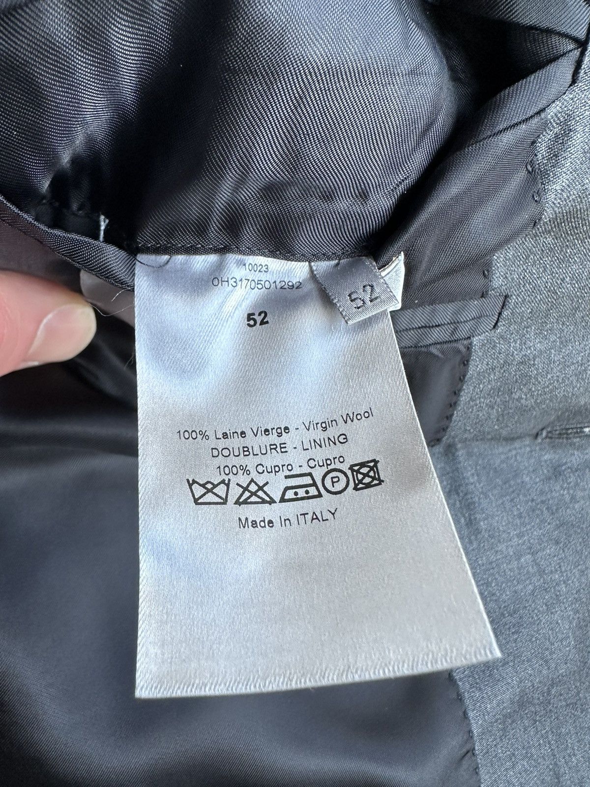 Dior AW10 Dior Homme grey notch lapel suit Grail Archive Size 42R - 15 Thumbnail