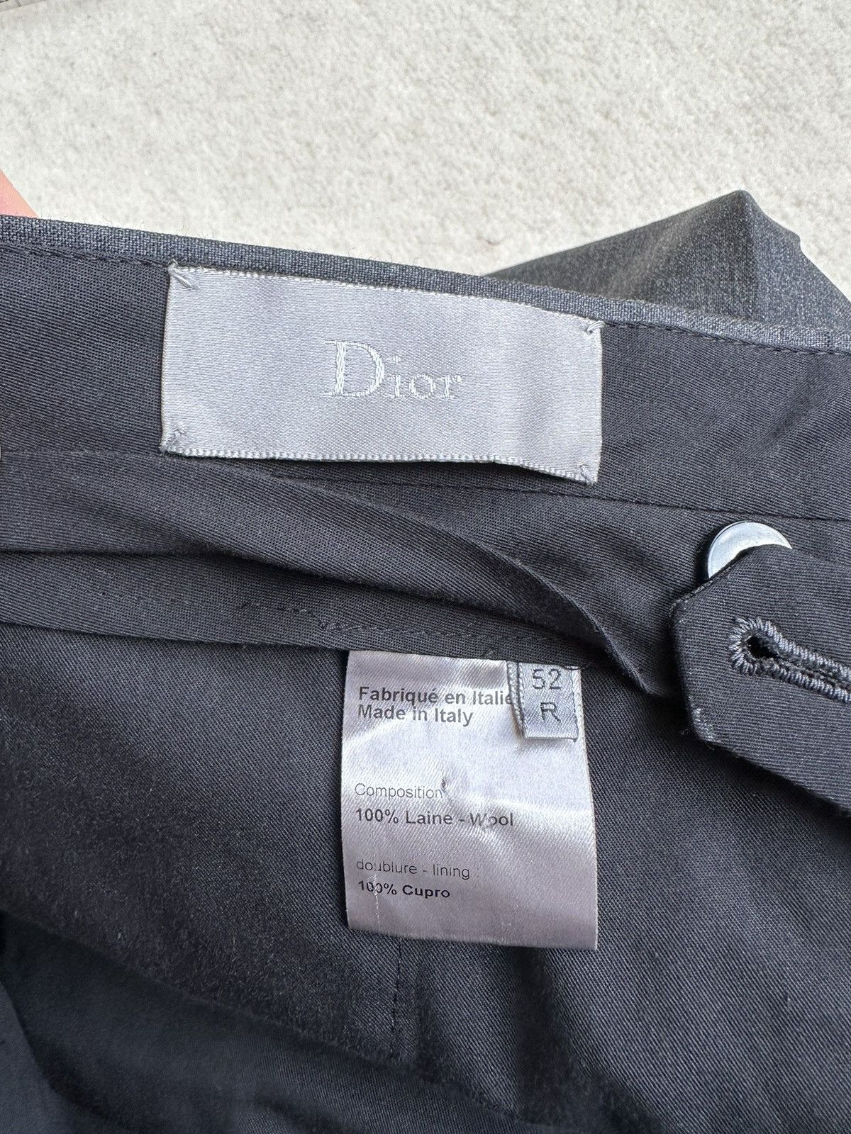 Dior AW10 Dior Homme grey notch lapel suit Grail Archive Size 42R - 21 Thumbnail