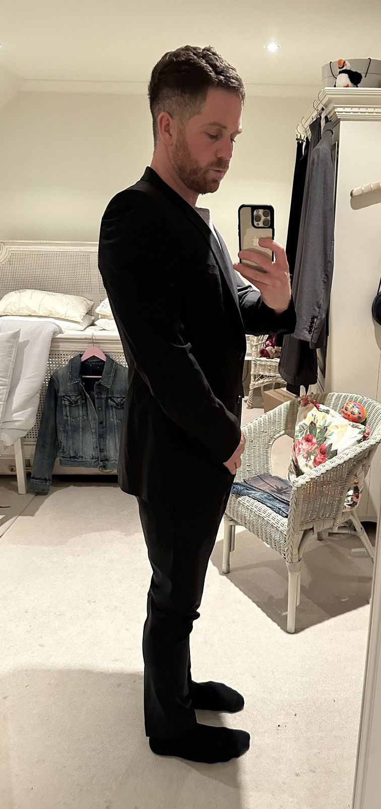 Dior AW10 Dior Homme grey notch lapel suit Grail Archive Size 42R - 4 Thumbnail