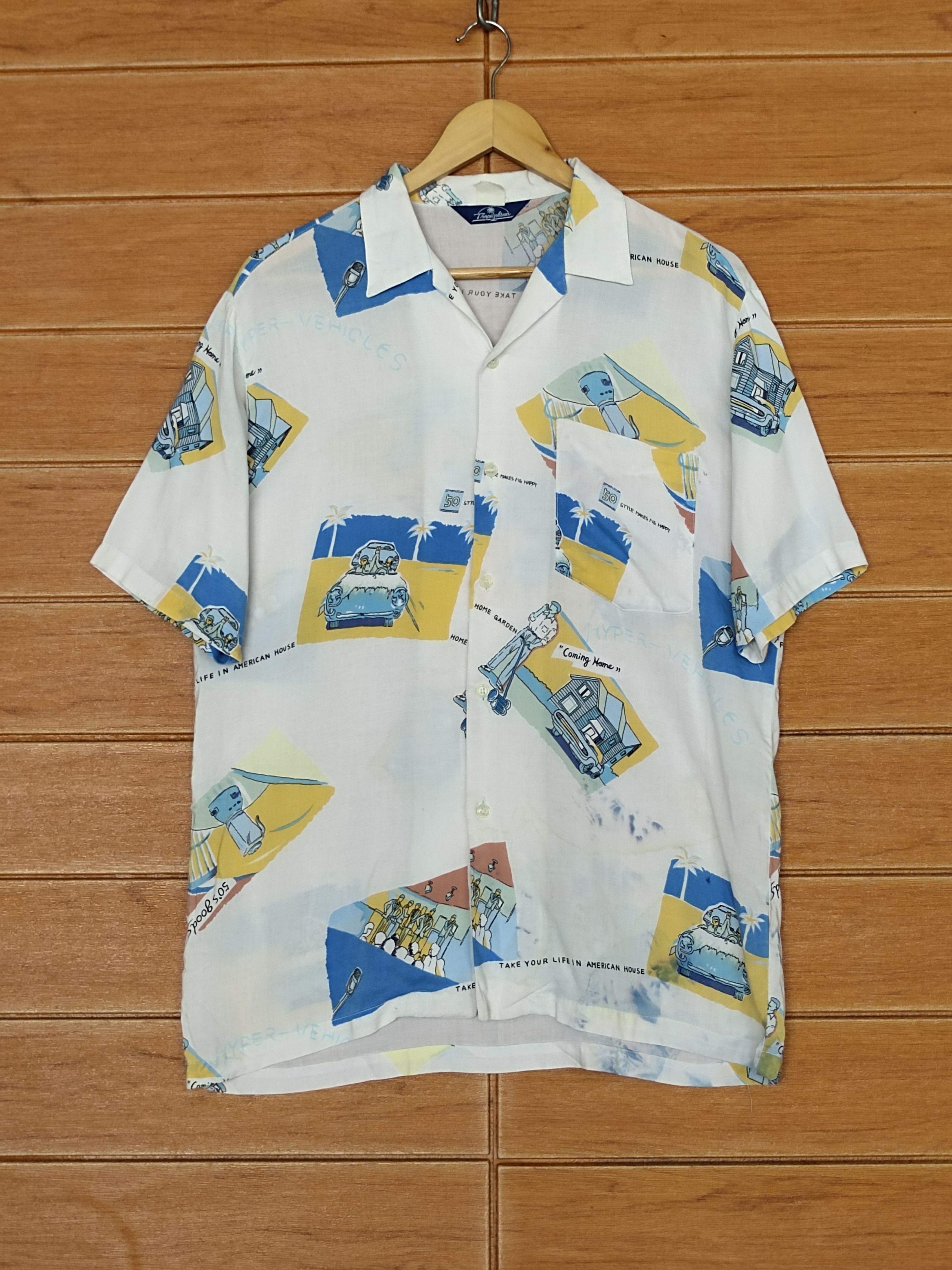 Japanese Brand Vintage Japanese Hawaiian Tropical Sun Aloha Rayon Shirt Size US M / EU 48-50 / 2 - 1 Thumbnail