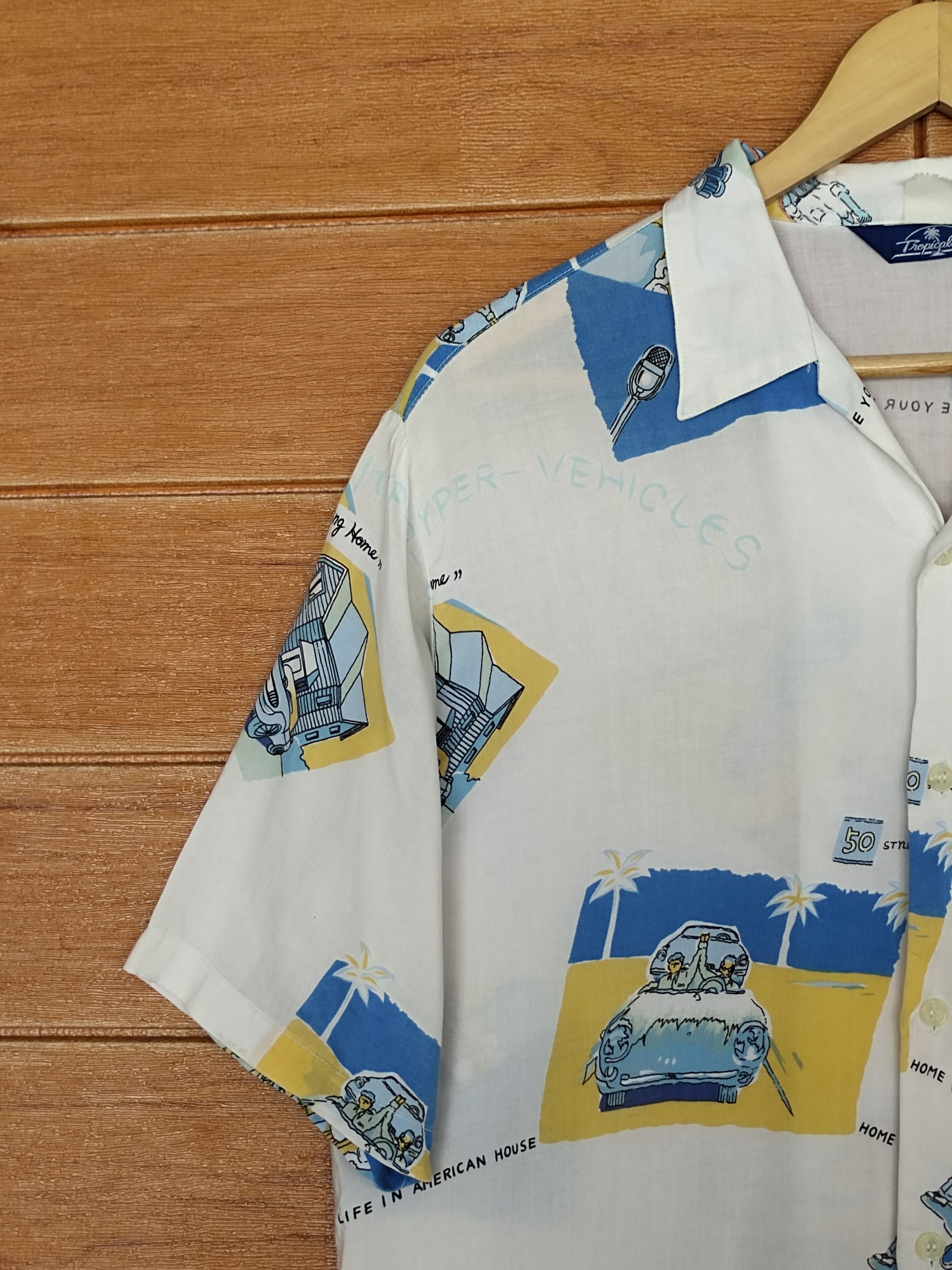Japanese Brand Vintage Japanese Hawaiian Tropical Sun Aloha Rayon Shirt Size US M / EU 48-50 / 2 - 4 Thumbnail