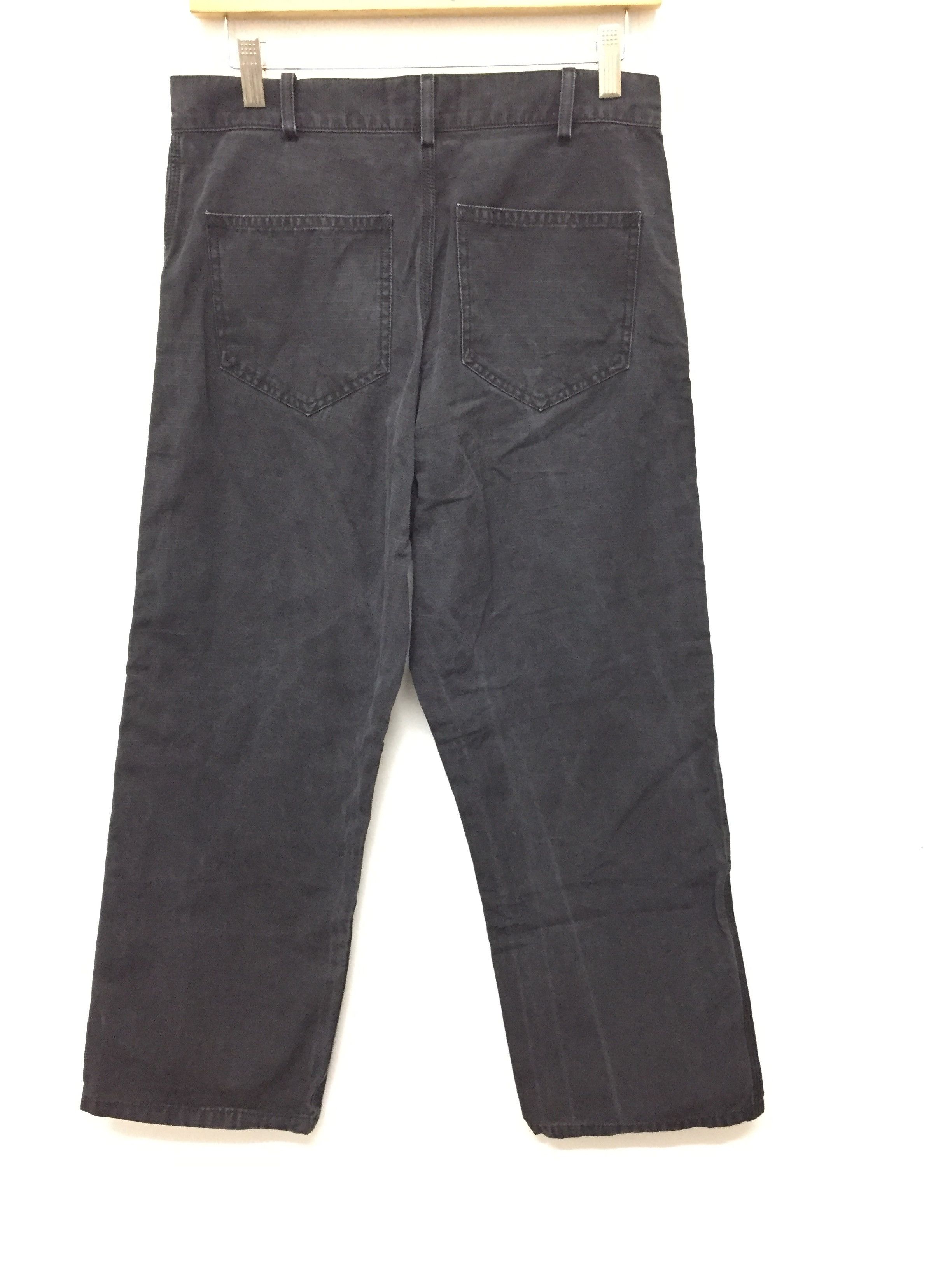 A.P.C. S/S 2005 Faded Black Paneled Knee crop pants Size US 29 - 11 Thumbnail