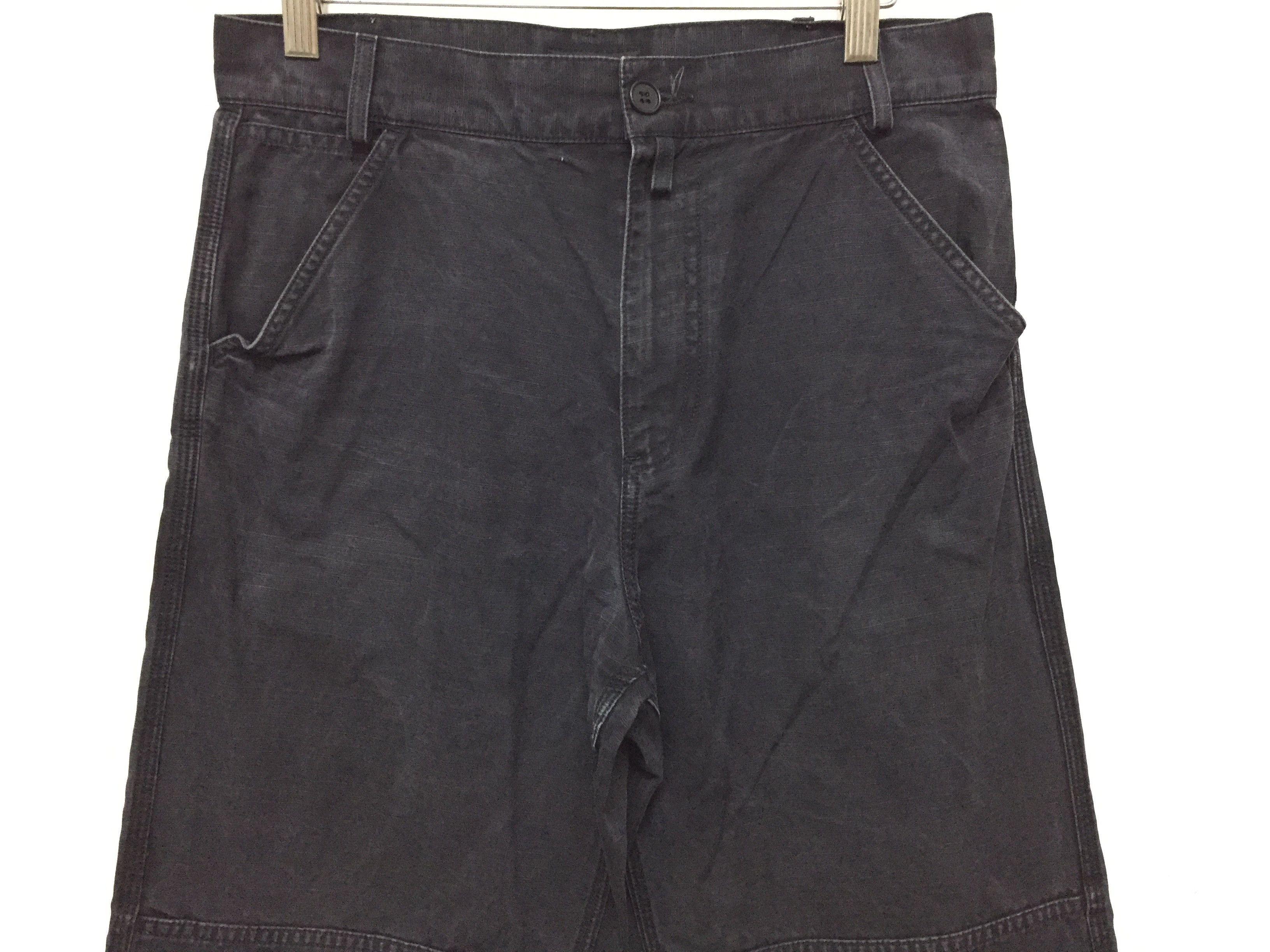 A.P.C. S/S 2005 Faded Black Paneled Knee crop pants Size US 29 - 7 Thumbnail