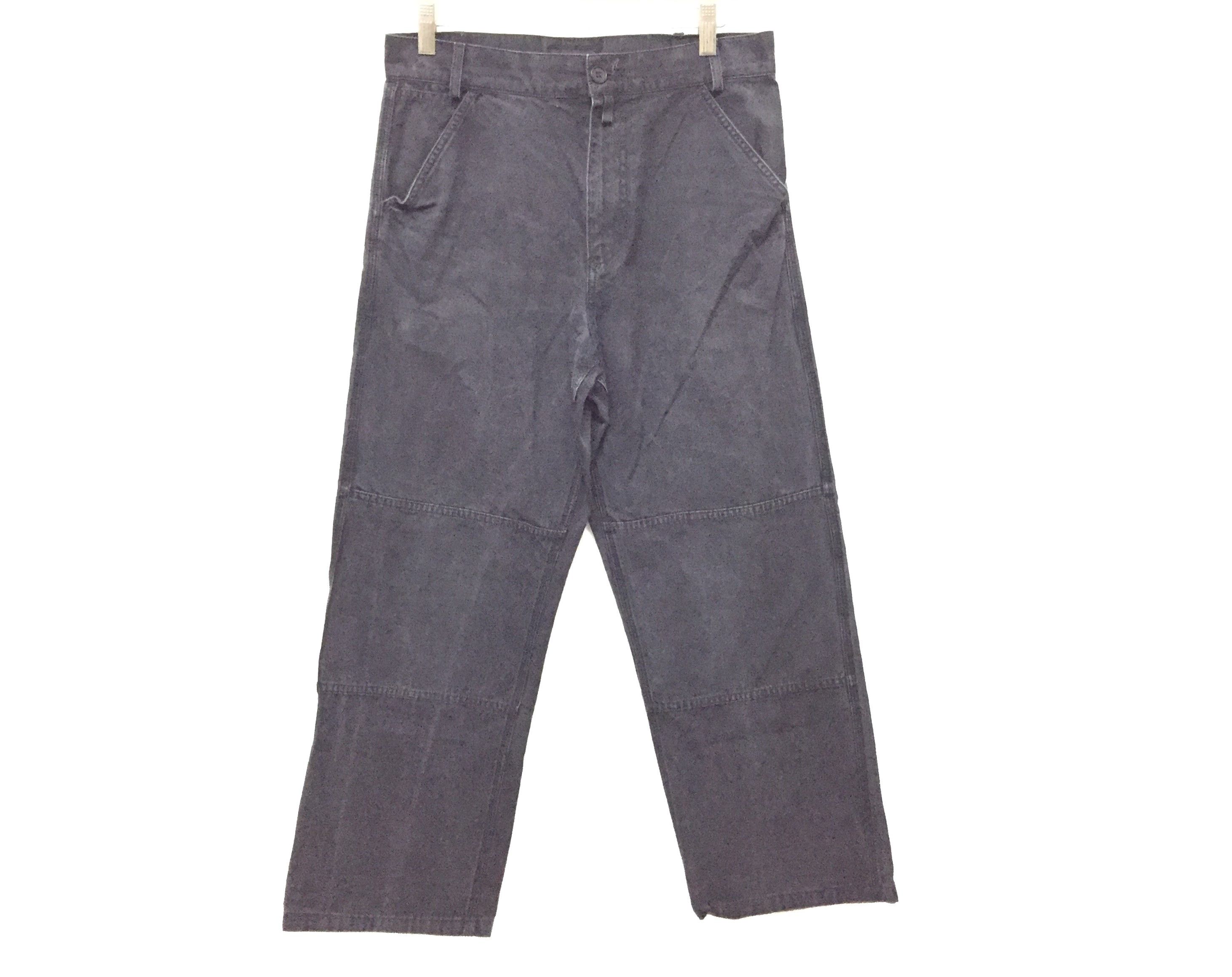 A.P.C. S/S 2005 Faded Black Paneled Knee crop pants Size US 29 - 6 Thumbnail