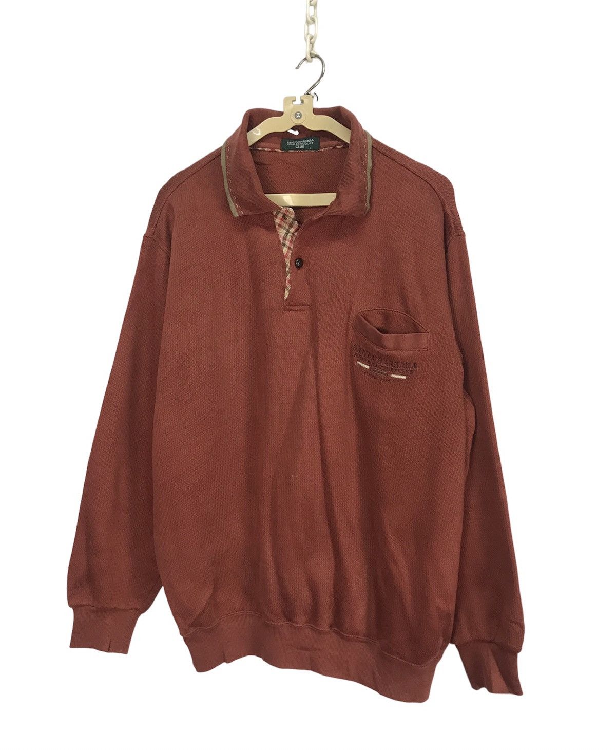 Japanese Brand × Vintage Santa Barbara polos half button sweatshirt Size US L / EU 52-54 / 3 - 1 Thumbnail