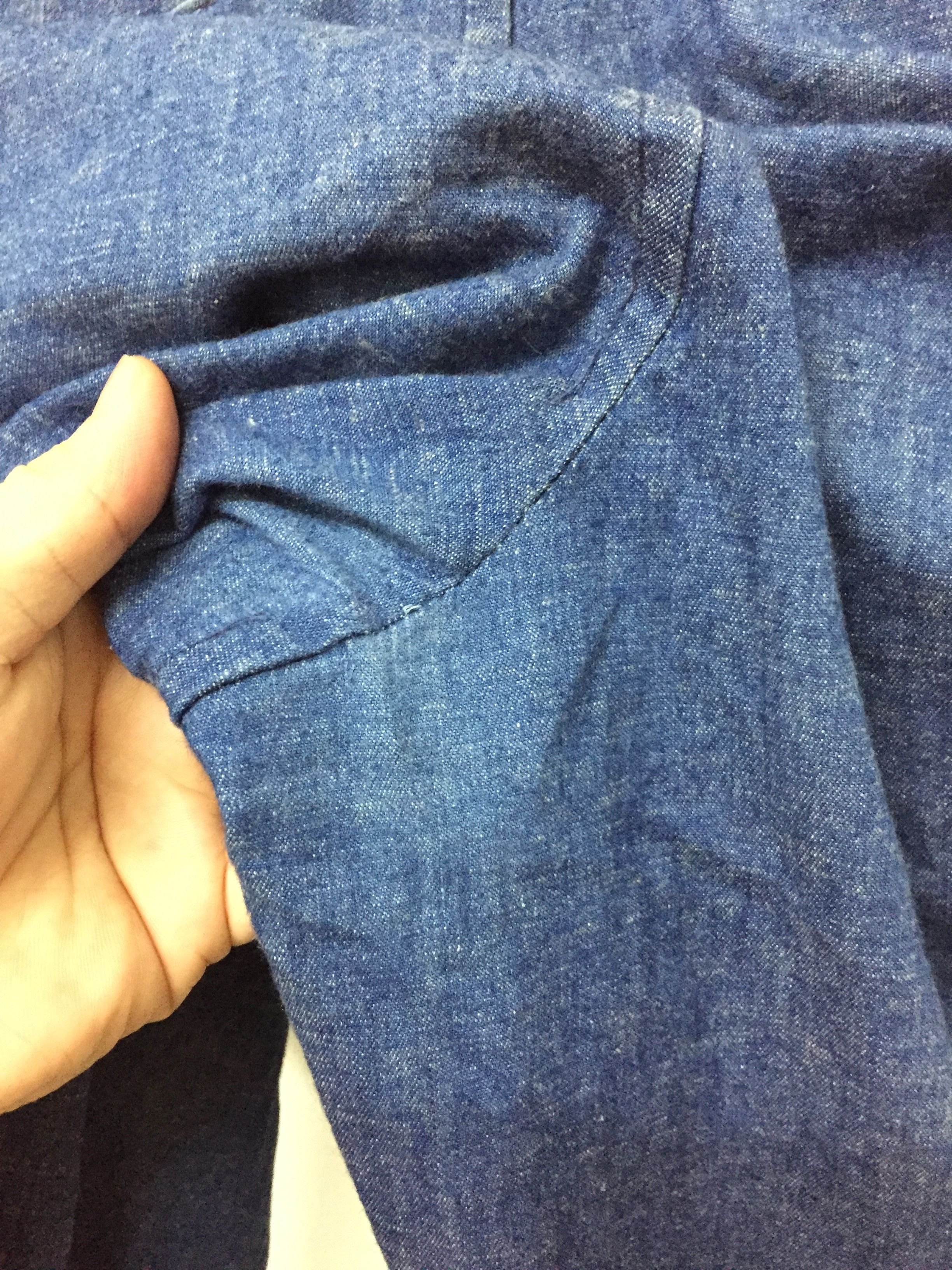Blue Blue Japan × Indigo × Japanese Brand BLUE BLUE JAPAN indigo mix linen pants Size US 33 - 7 Thumbnail