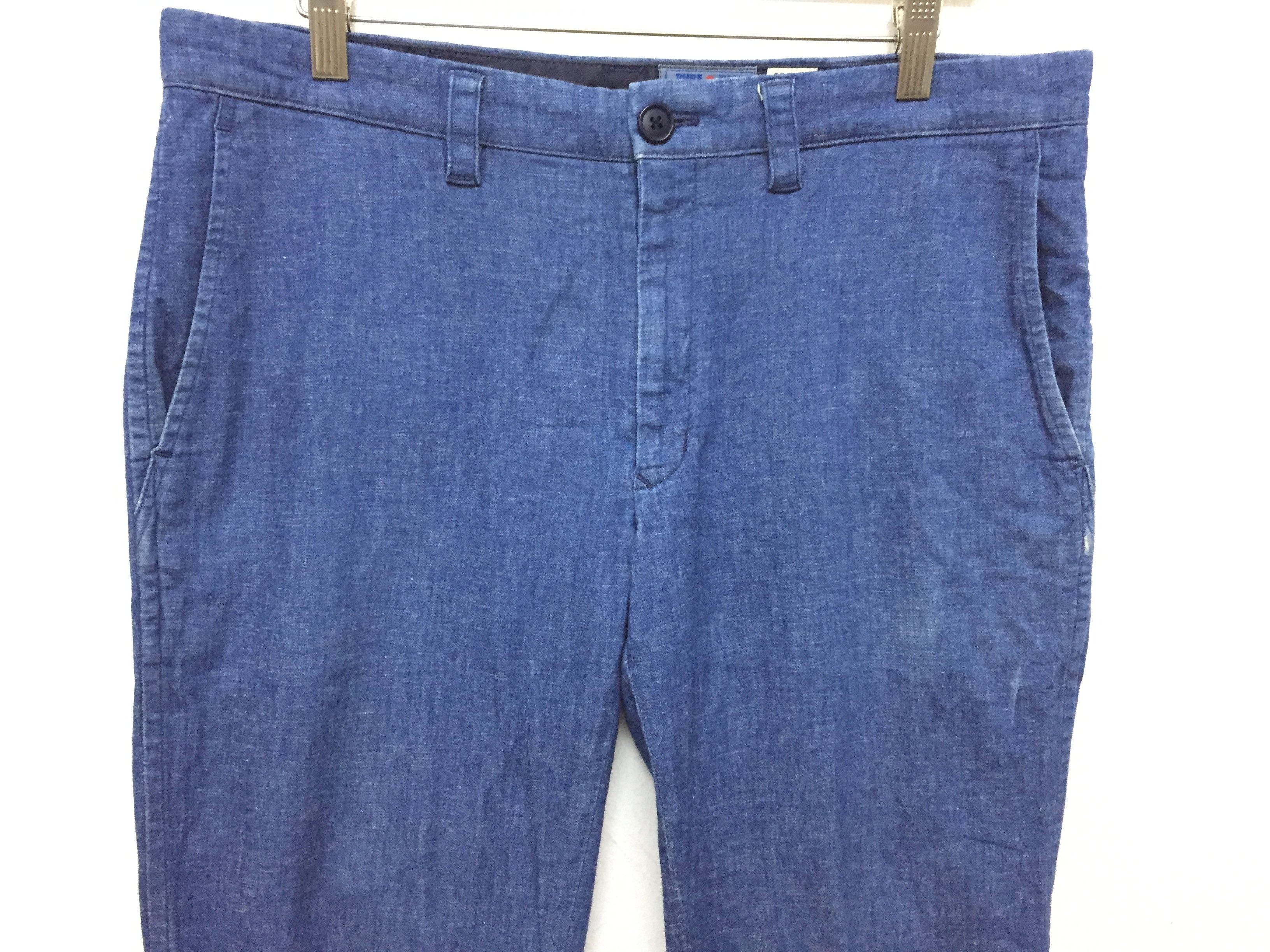 Blue Blue Japan × Indigo × Japanese Brand BLUE BLUE JAPAN indigo mix linen pants Size US 33 - 3 Thumbnail