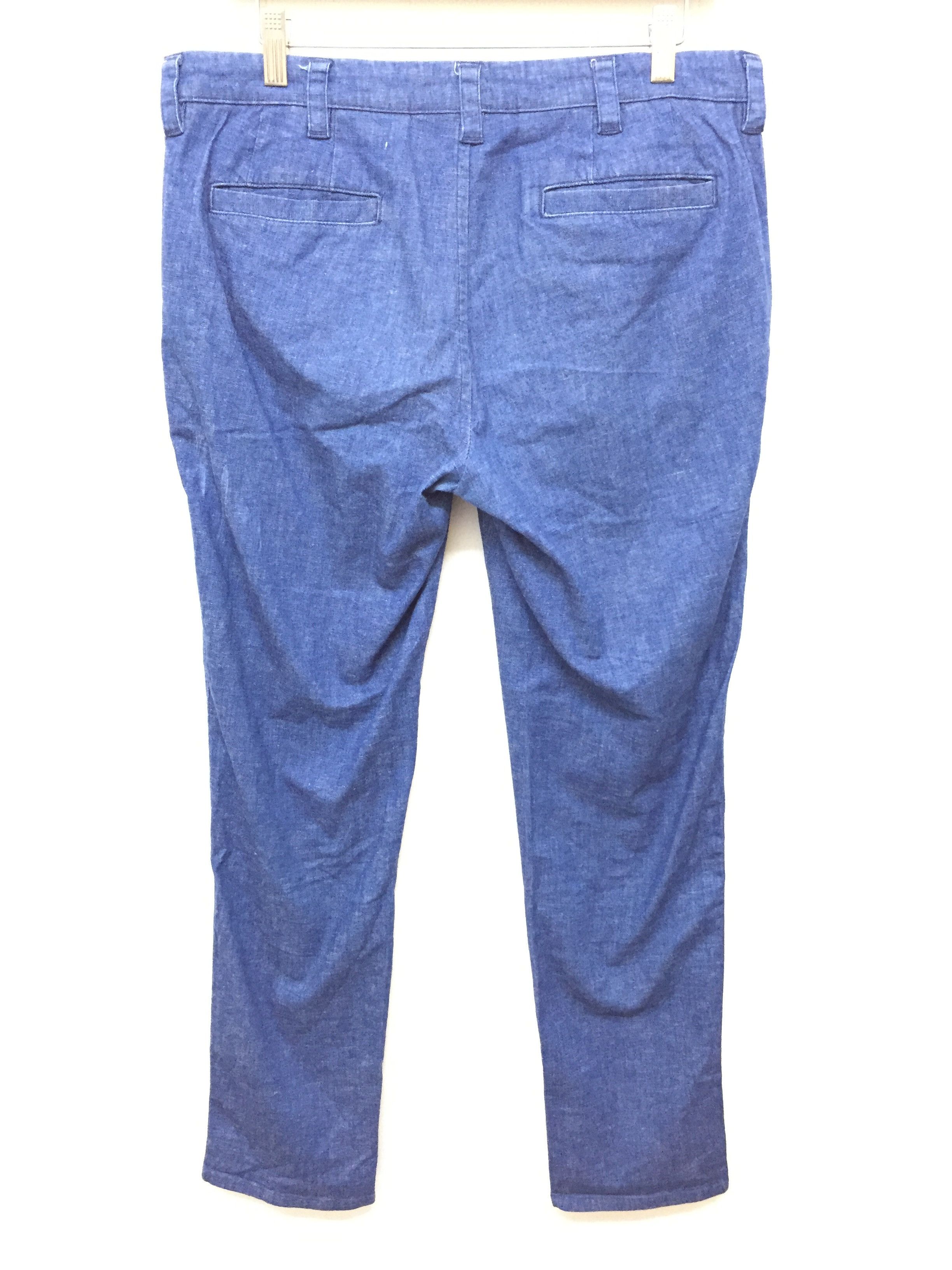 Blue Blue Japan × Indigo × Japanese Brand BLUE BLUE JAPAN indigo mix linen pants Size US 33 - 6 Thumbnail