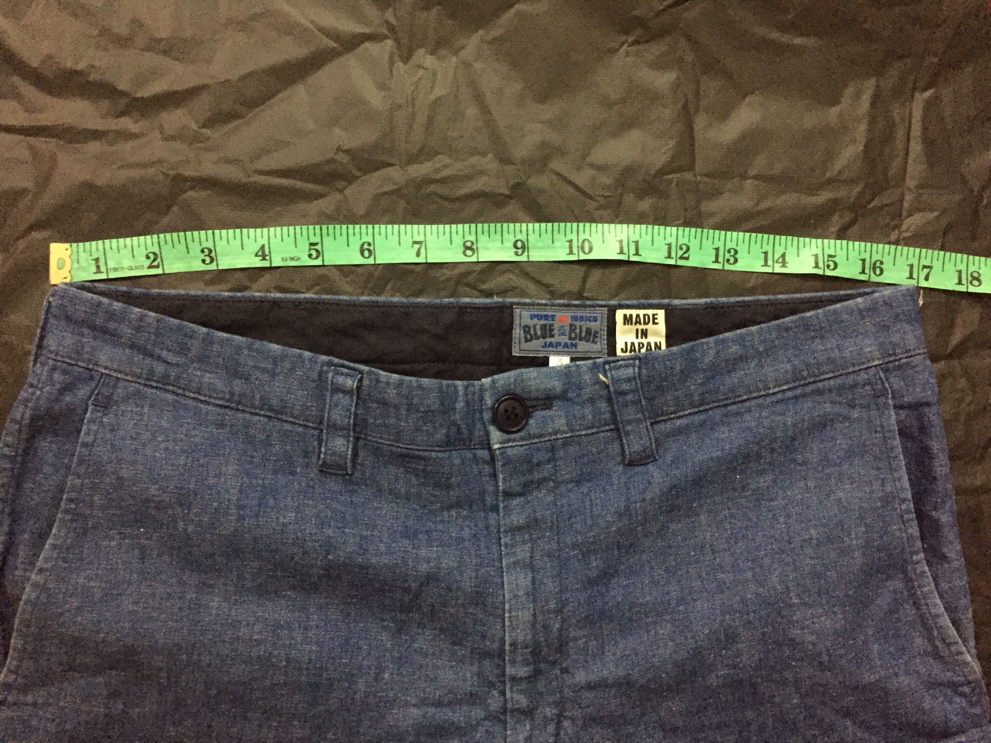 Blue Blue Japan × Indigo × Japanese Brand BLUE BLUE JAPAN indigo mix linen pants Size US 33 - 10 Thumbnail