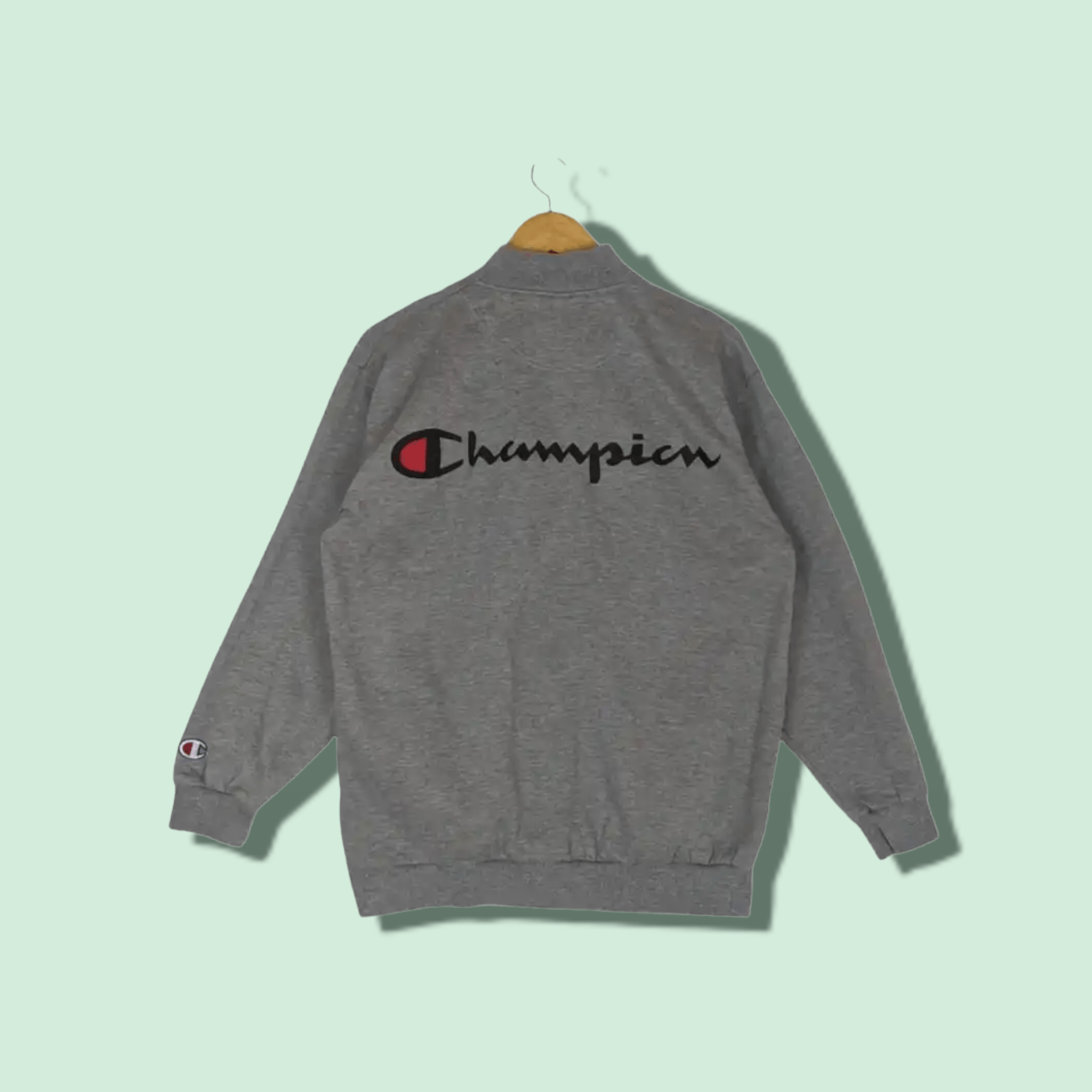 Champion Vintage 90's CHAMPION Big Spell Out Jacket Size US L / EU 52-54 / 3 - 1 Thumbnail
