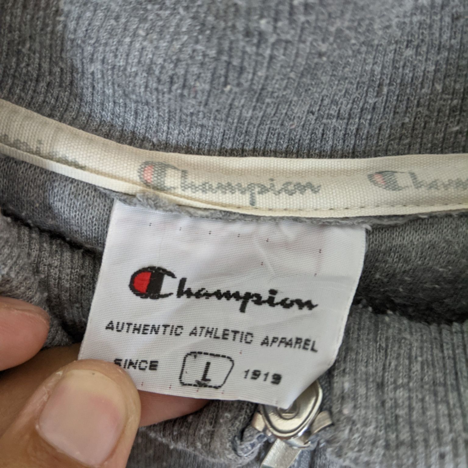 Champion Vintage 90's CHAMPION Big Spell Out Jacket Size US L / EU 52-54 / 3 - 9 Thumbnail