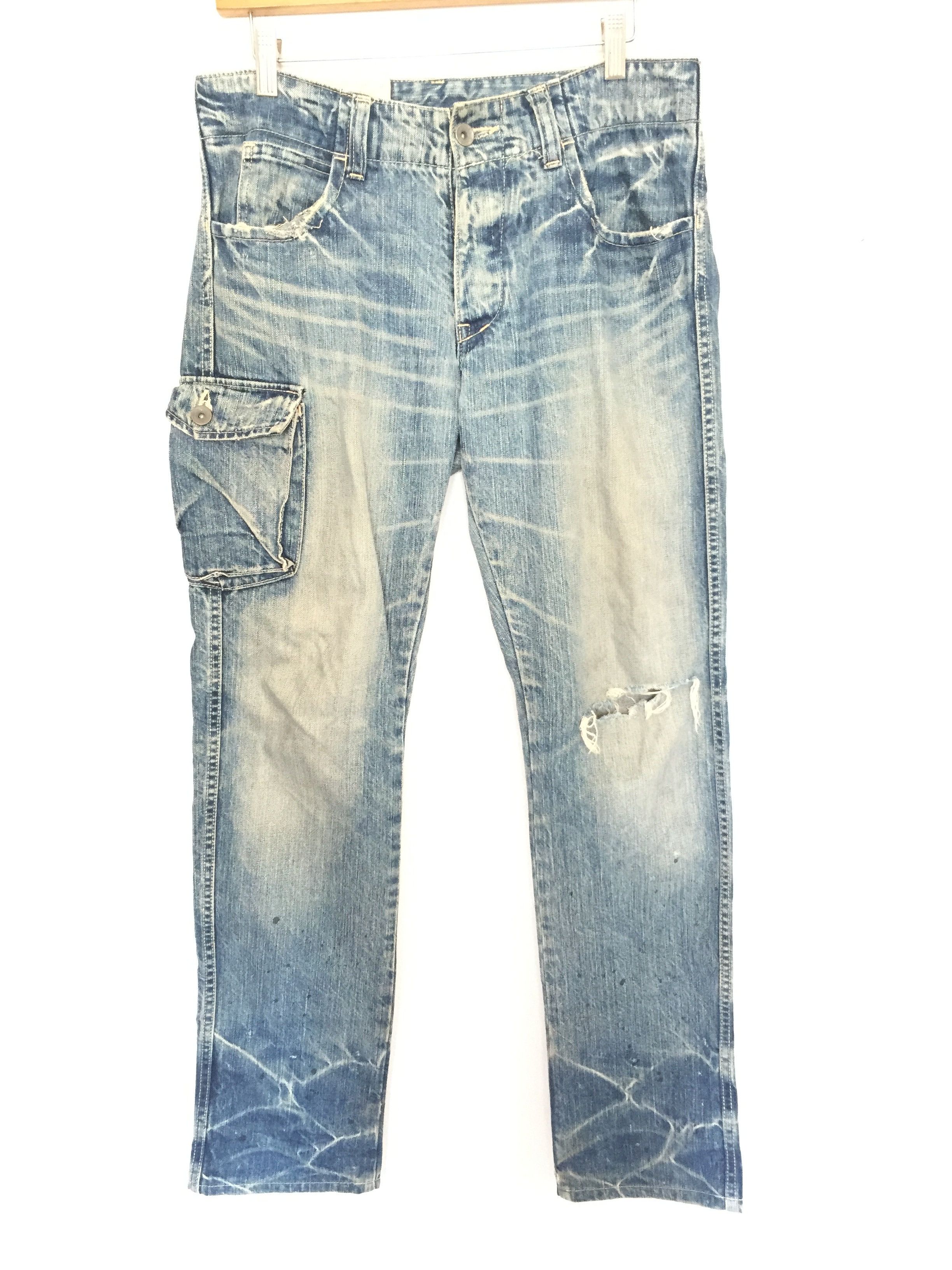 Johnbull distressed wash wishker pocket pants Size US 31 - 2 Thumbnail