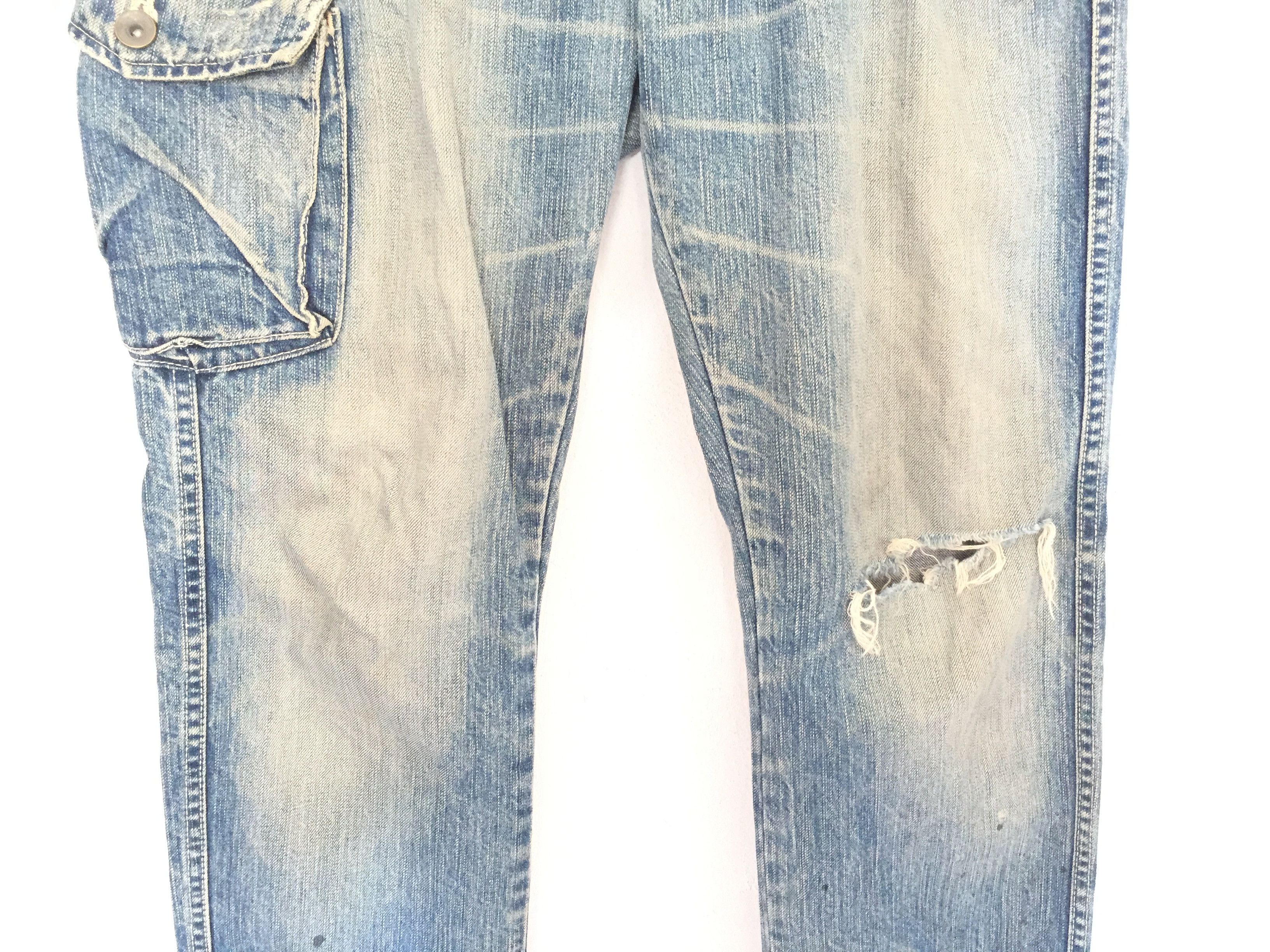 Johnbull distressed wash wishker pocket pants Size US 31 - 4 Thumbnail