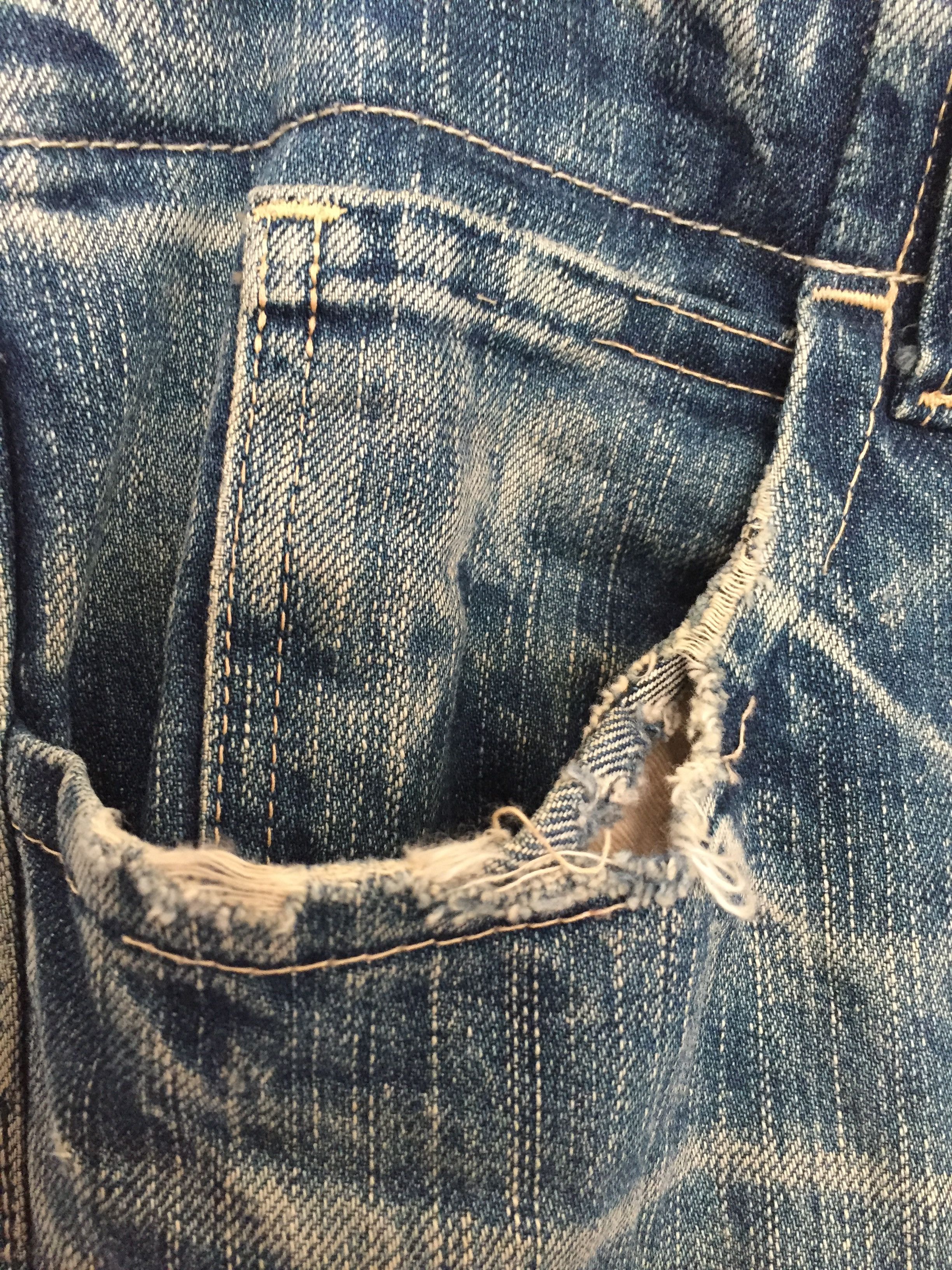 Johnbull distressed wash wishker pocket pants Size US 31 - 9 Thumbnail