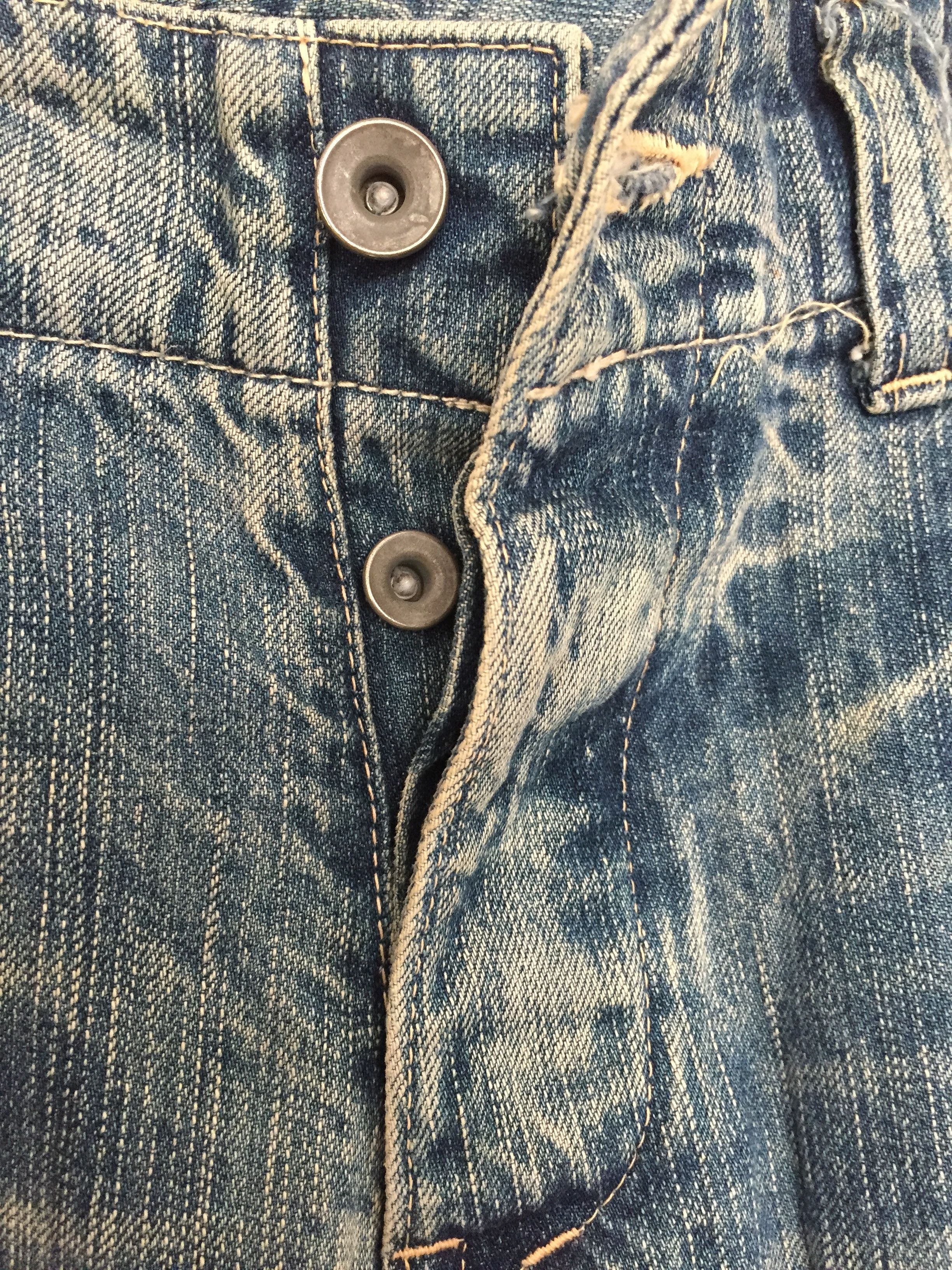 Johnbull distressed wash wishker pocket pants Size US 31 - 8 Thumbnail
