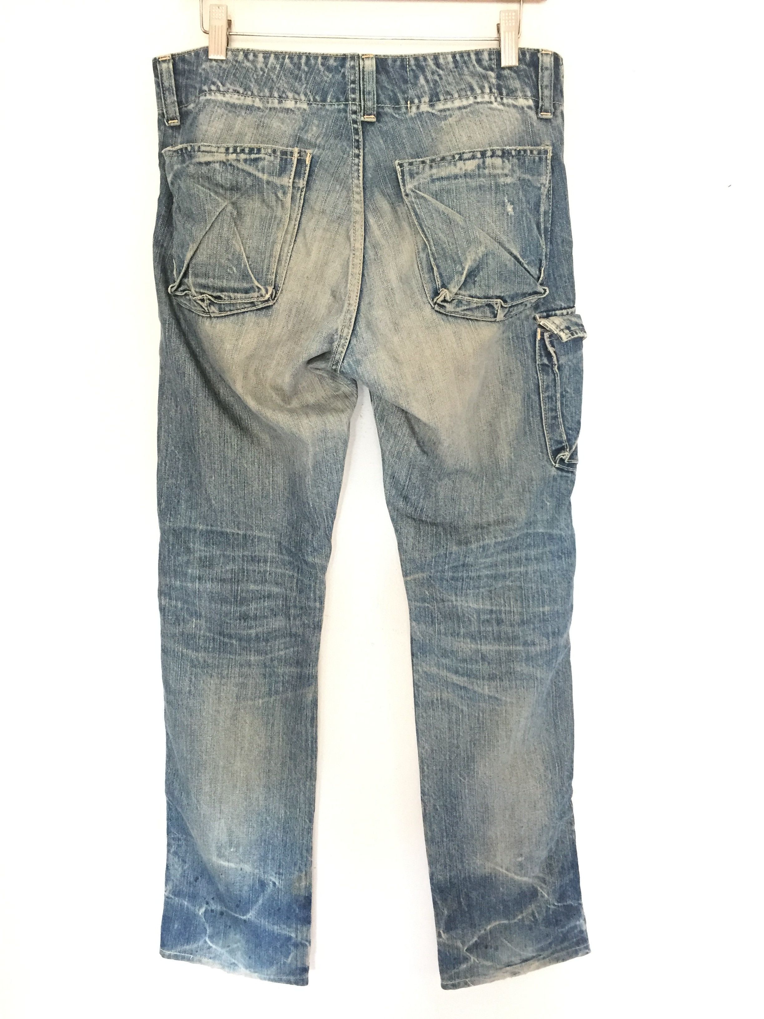 Johnbull distressed wash wishker pocket pants Size US 31 - 10 Thumbnail