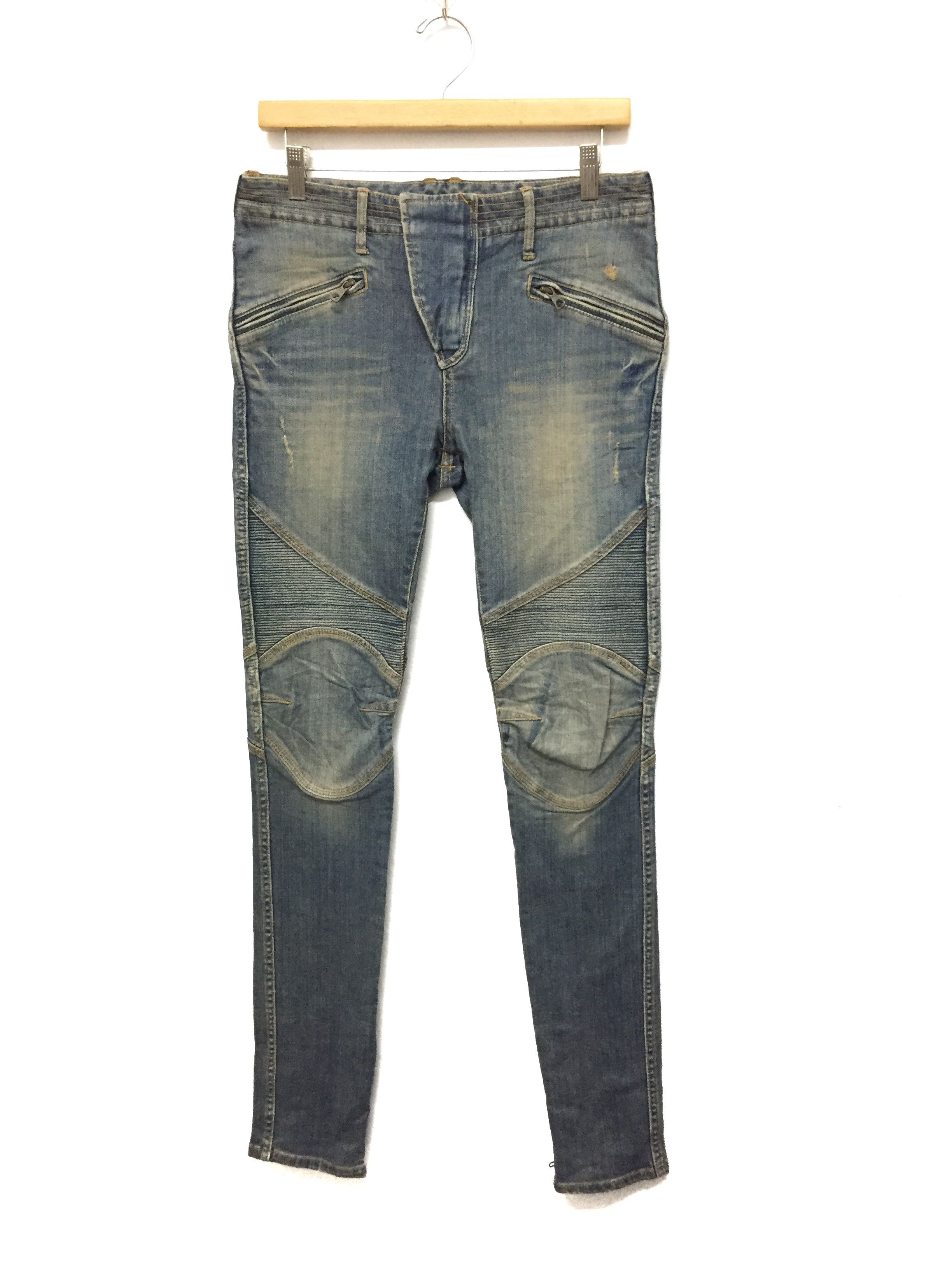 GOA G.O.A Japanese Brand Rider Biker Denim Similar Balmain IDEAL Size US 30 / EU 46 - 2 Thumbnail