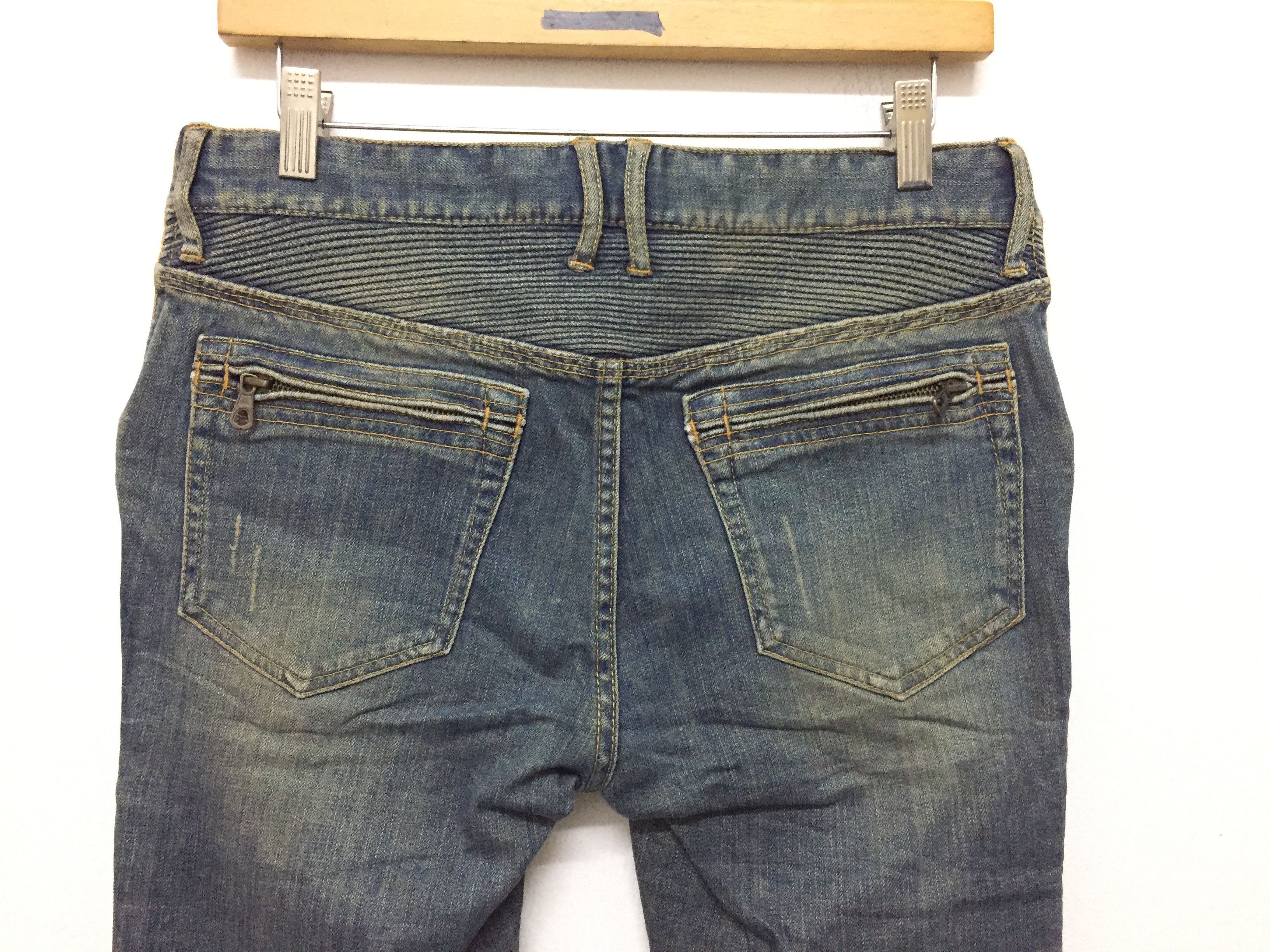 GOA G.O.A Japanese Brand Rider Biker Denim Similar Balmain IDEAL Size US 30 / EU 46 - 9 Thumbnail